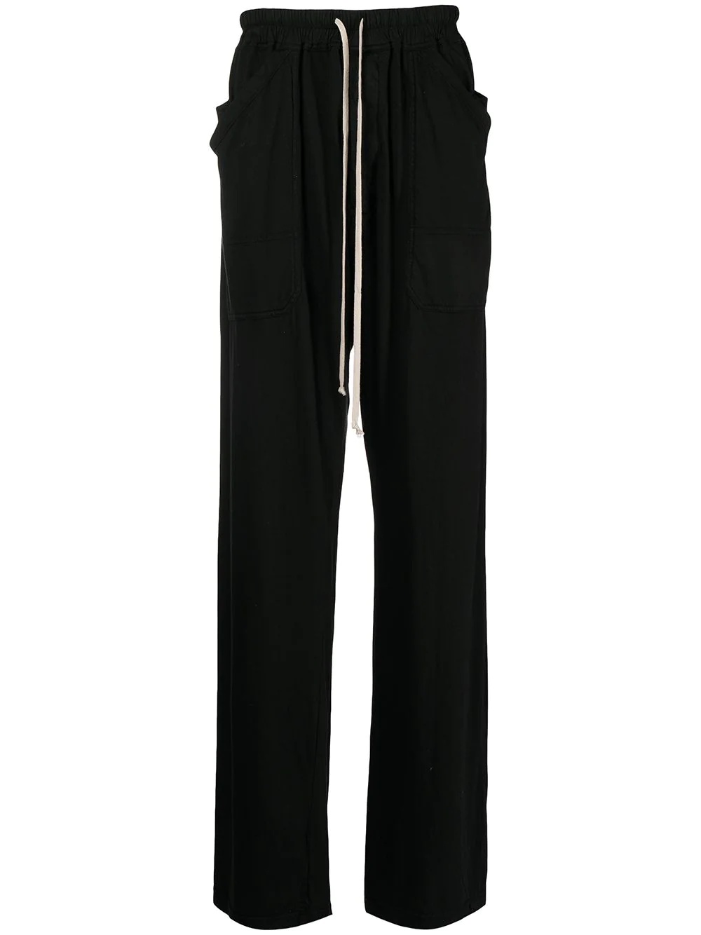 drawstring-fastening loose-fit trousers - 1