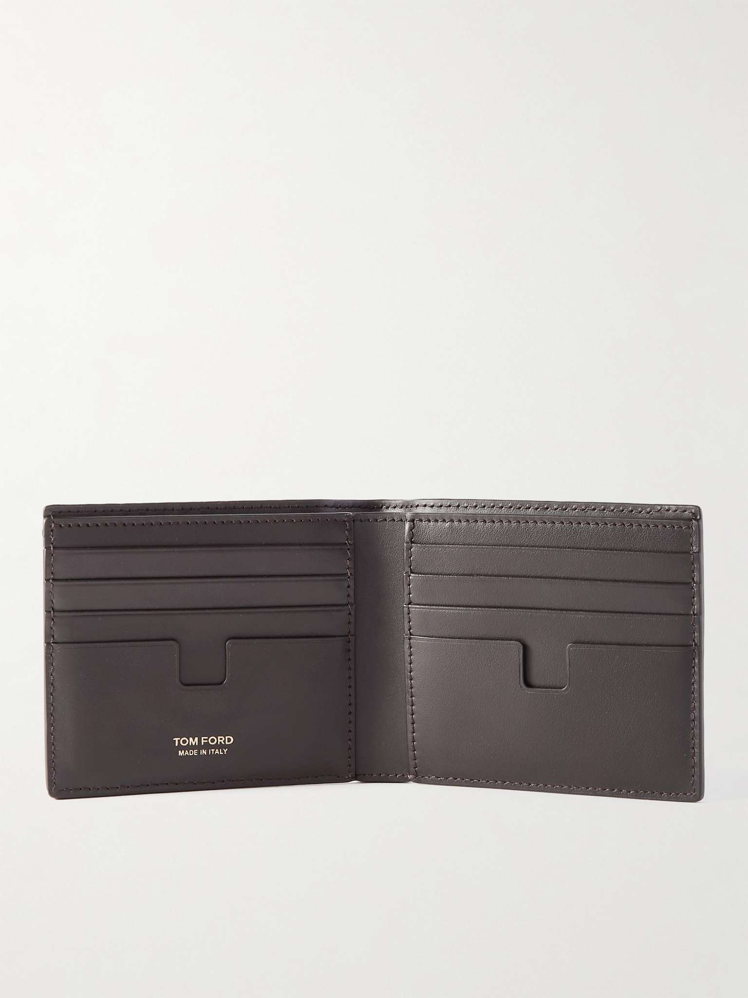 Croc-Effect Leather Billfold Wallet - 2