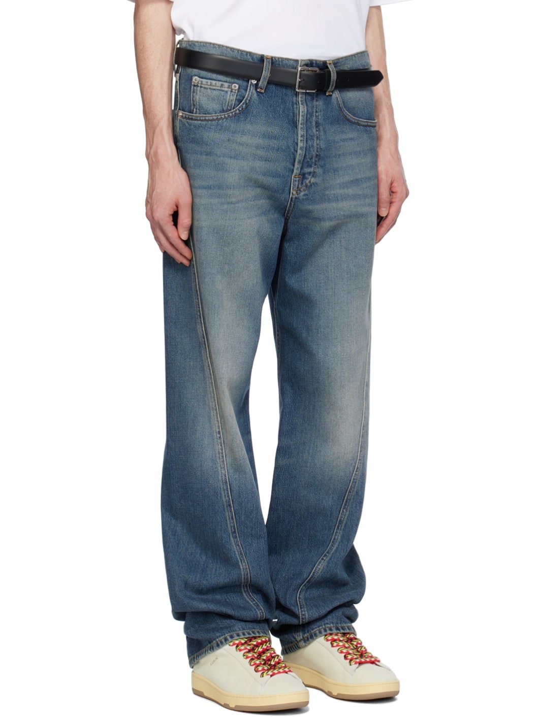 Blue Twisted Jeans - 2