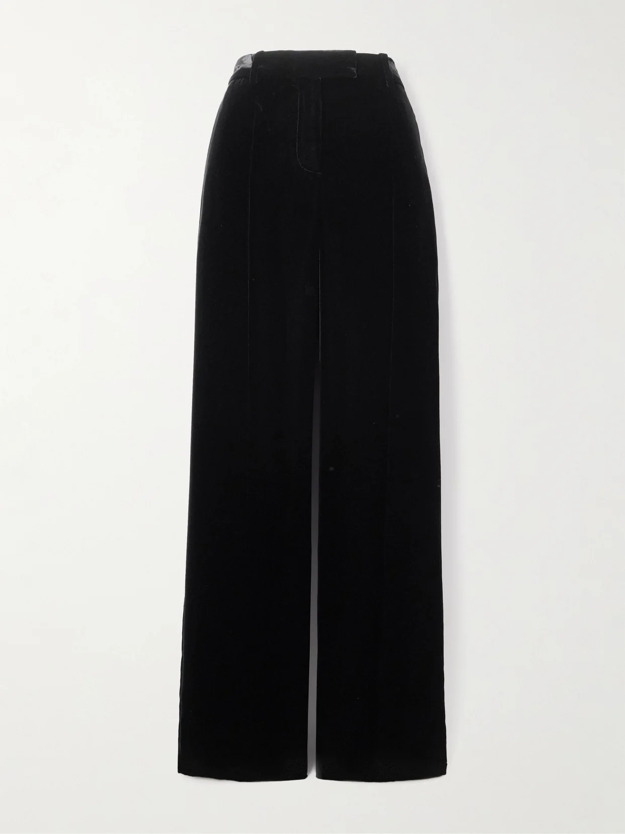 Velvet Straight-leg Pants - 1