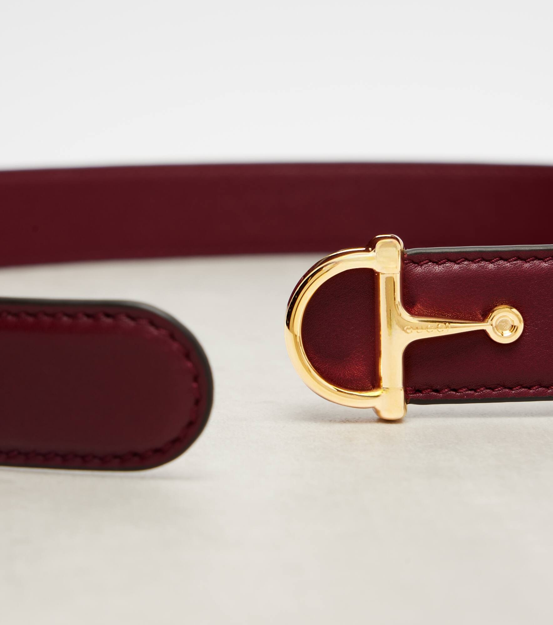Horsebit leather belt - 3