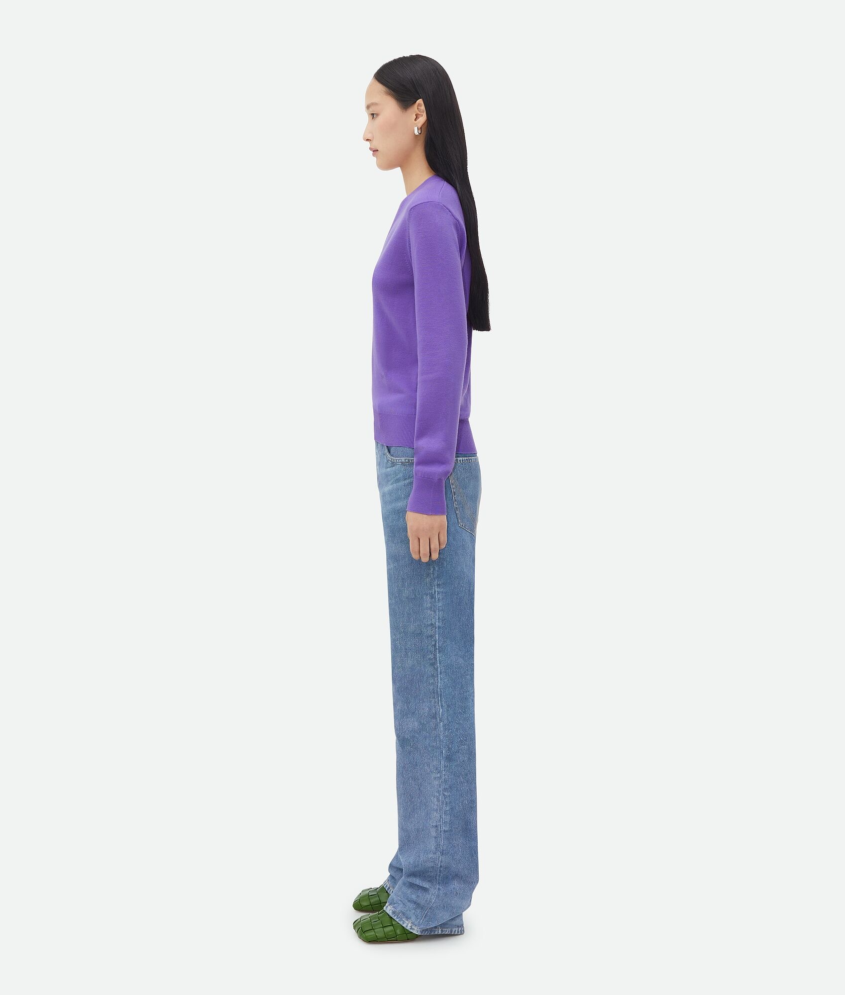 "bv" embroidery wool jumper - 2