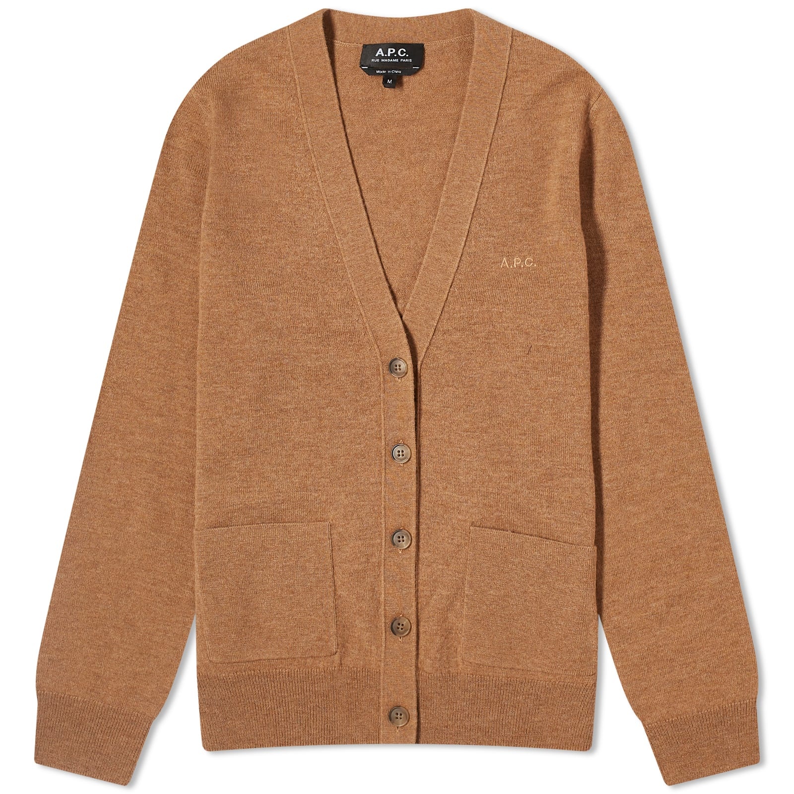 A.P.C. Louisa Logo Knitted Cardigan - 1