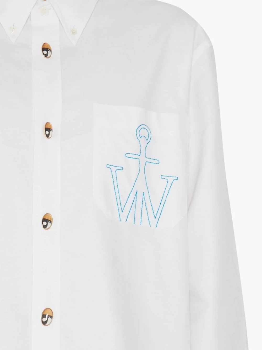 JW Anchor-embroidered shirt - 6
