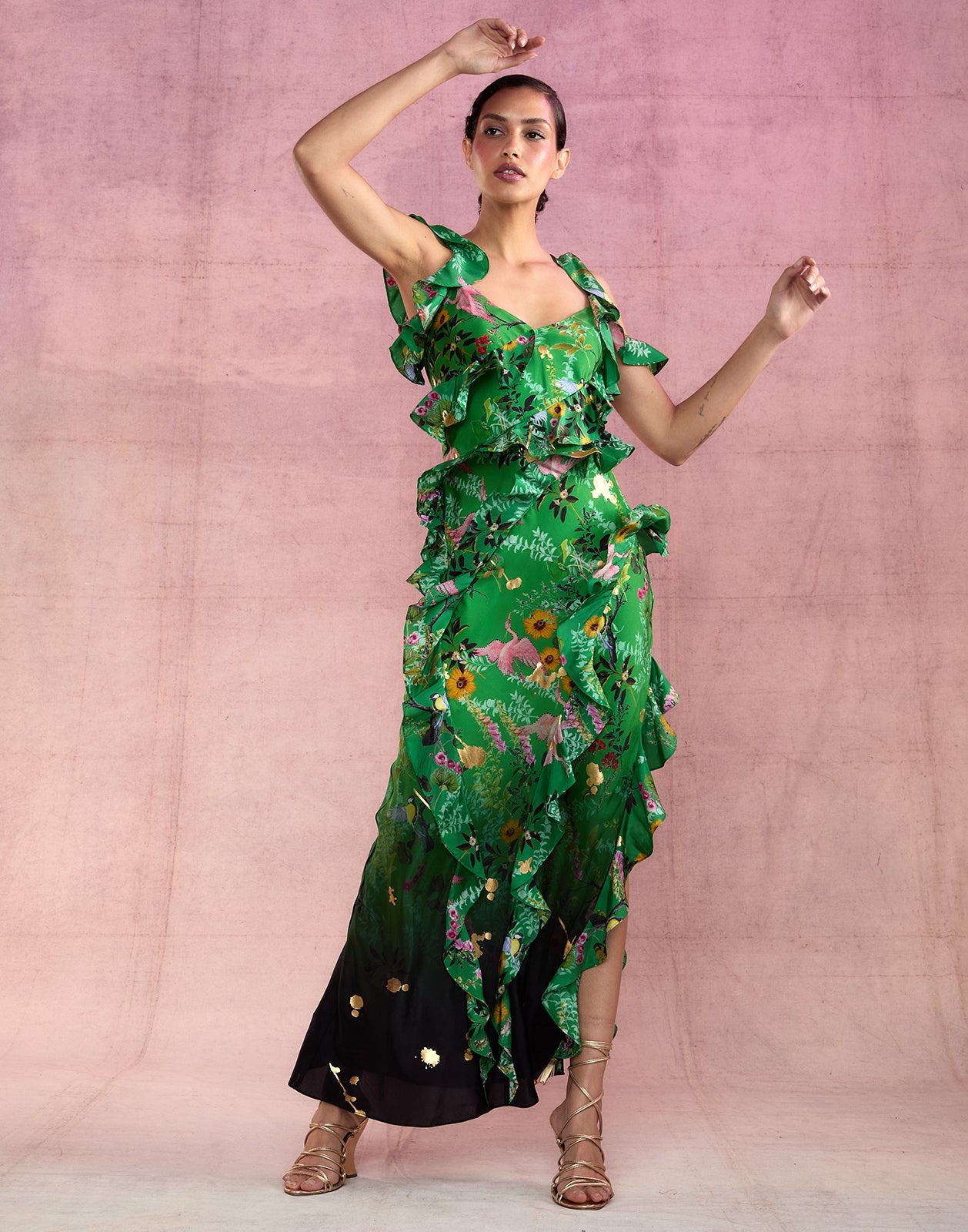 Secret Garden Silk Dress - 6