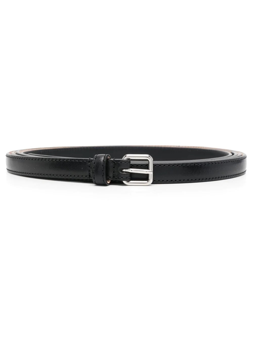 Long thin leather belt - 1