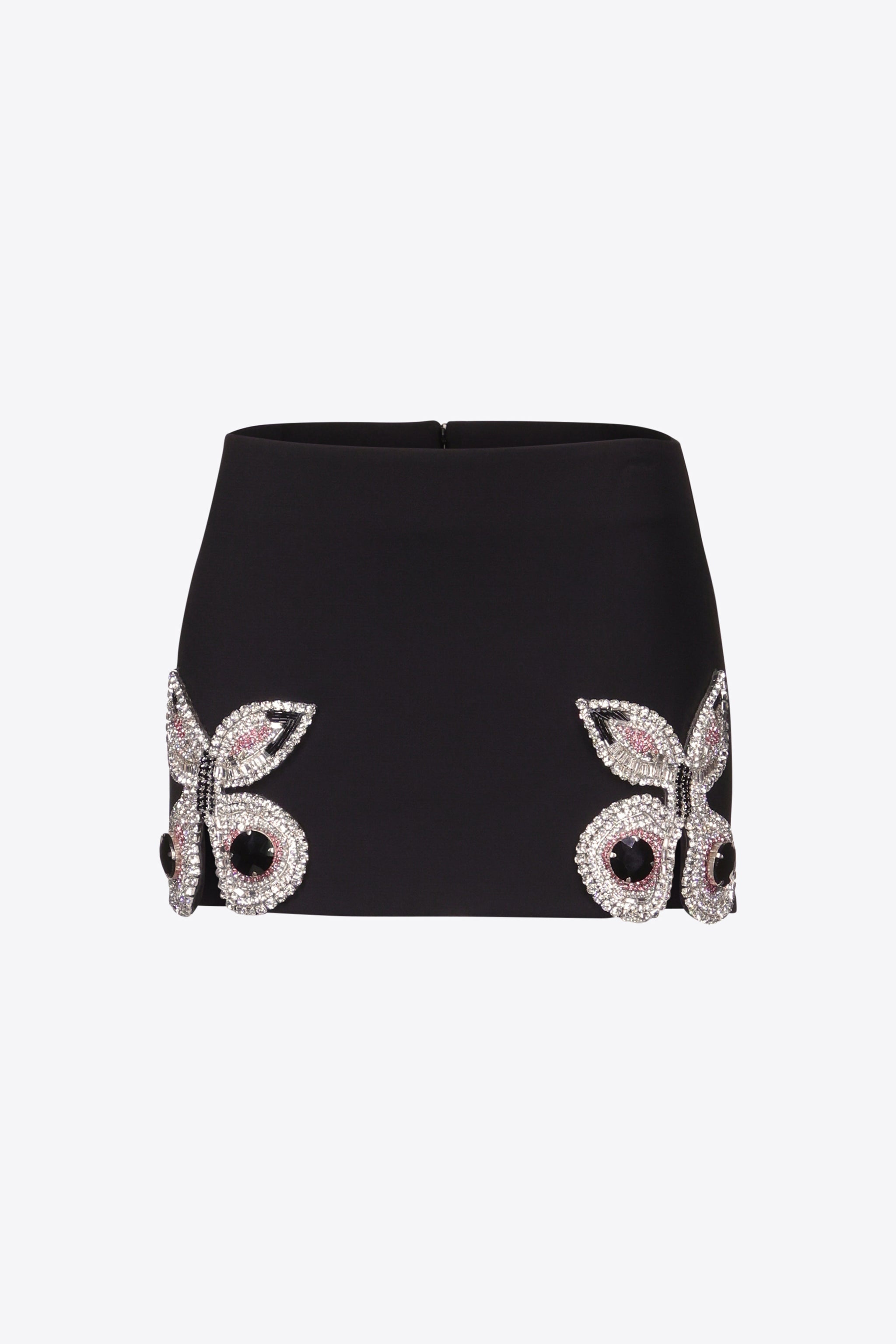 EMBROIDERED BUTTERFLY MINI SKIRT - 1