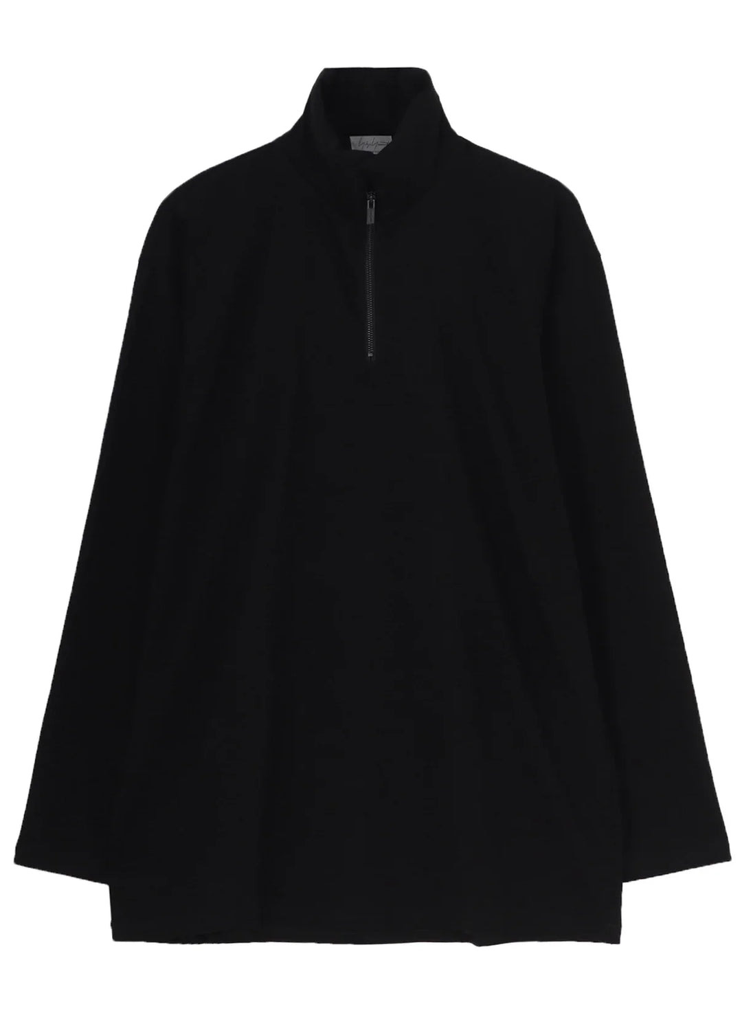Padded Collar Half Zip Long Sleeve Hoodie - 1