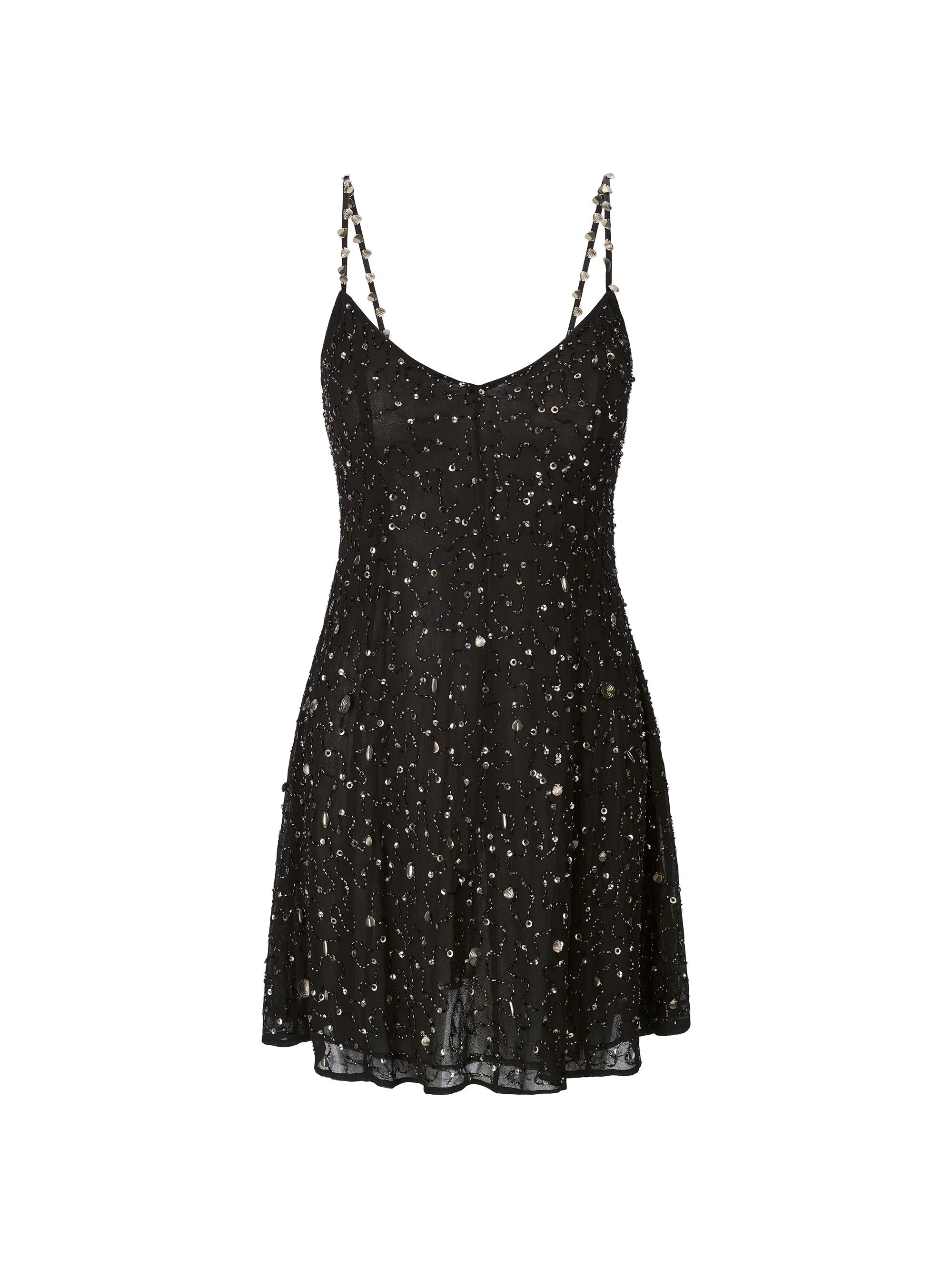 Women's Emily Beaded Minidress - Coastal Charm - 1