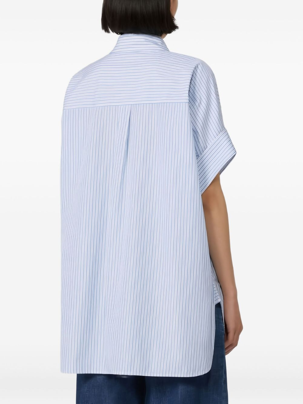 striped-pattern short-sleeve shirt - 5