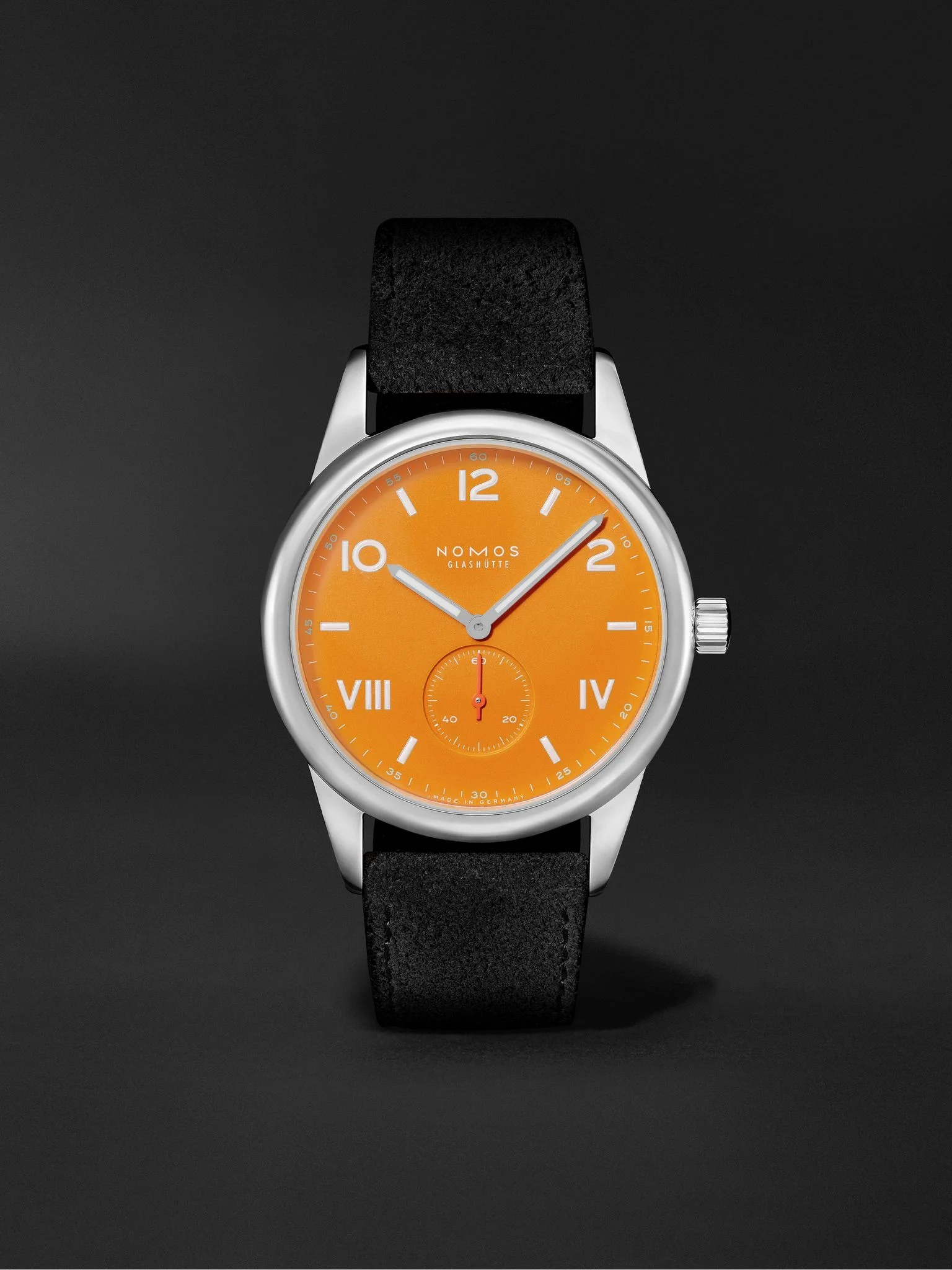 Club Campus Hand-Wound Stainless Steel Watch, Ref. 729 Orange - 1