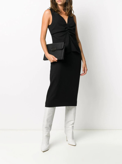 Givenchy ruched front v-neck dress outlook