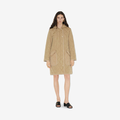 Burberry Diamond Quilted Thermoregulated Hooded Coat outlook