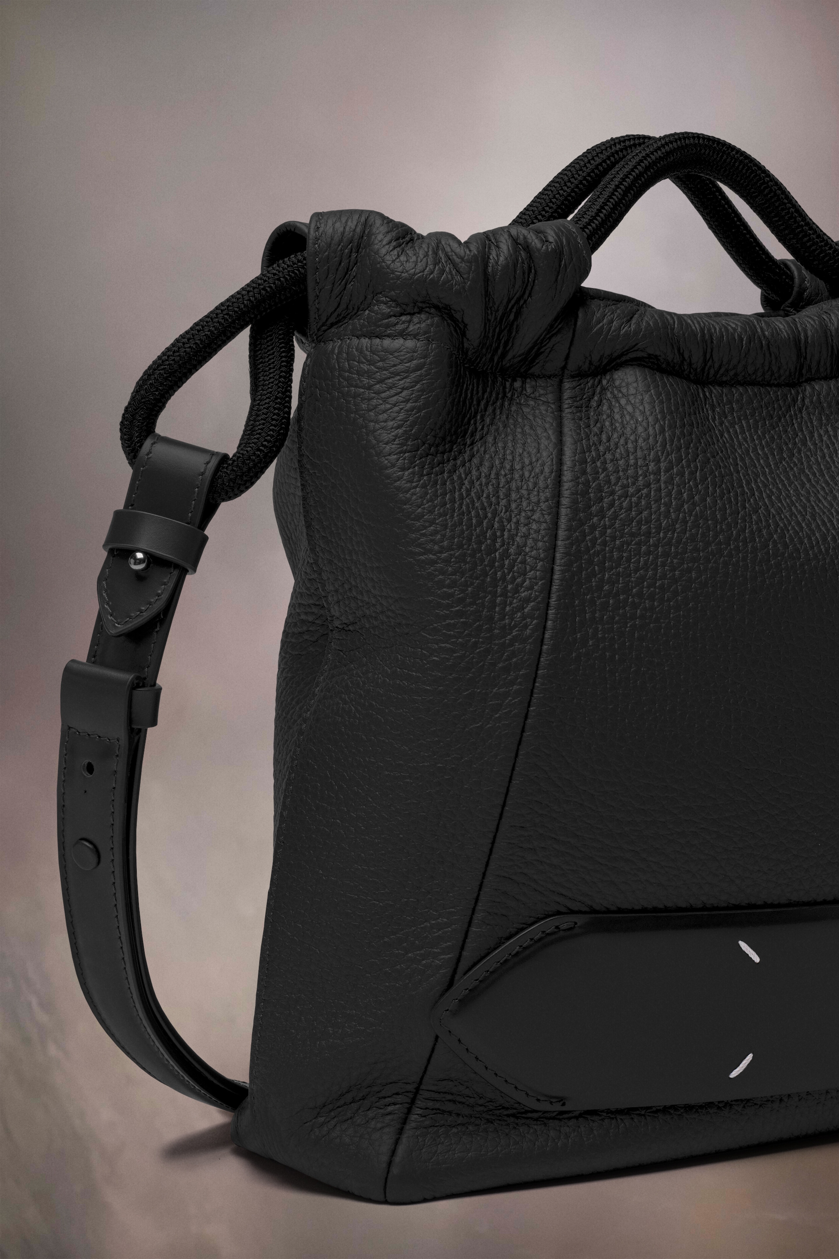 Maison Margiela Black Soft 5AC Drawstring Small Bag