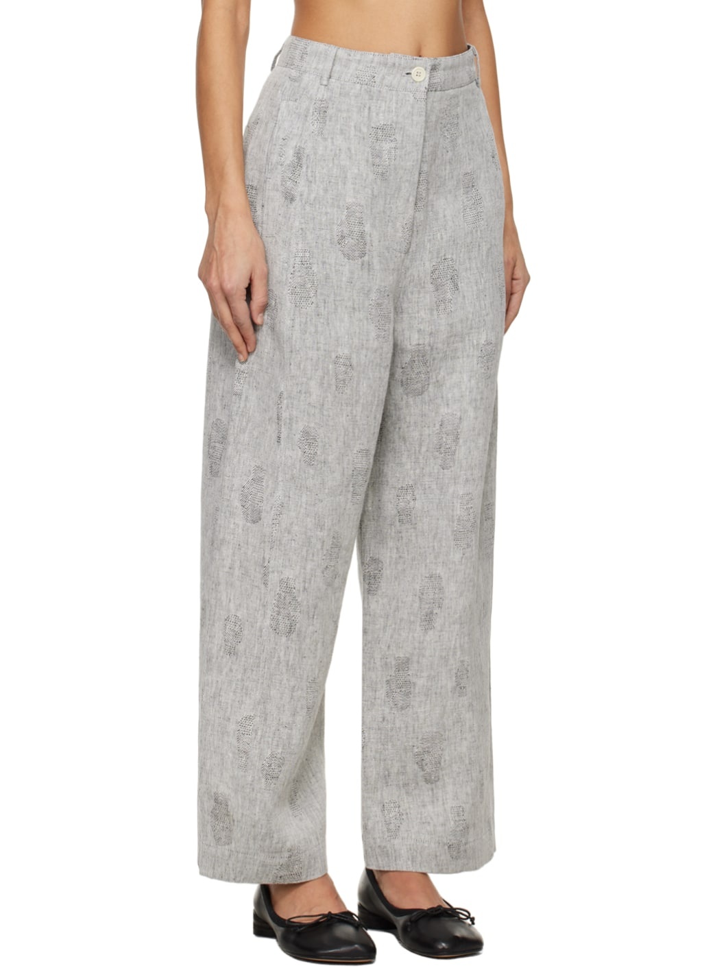 Gray Post Trousers - 2