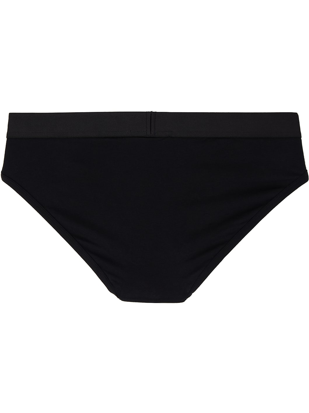 Two-Pack Black & White Stretch Cotton Briefs - 5