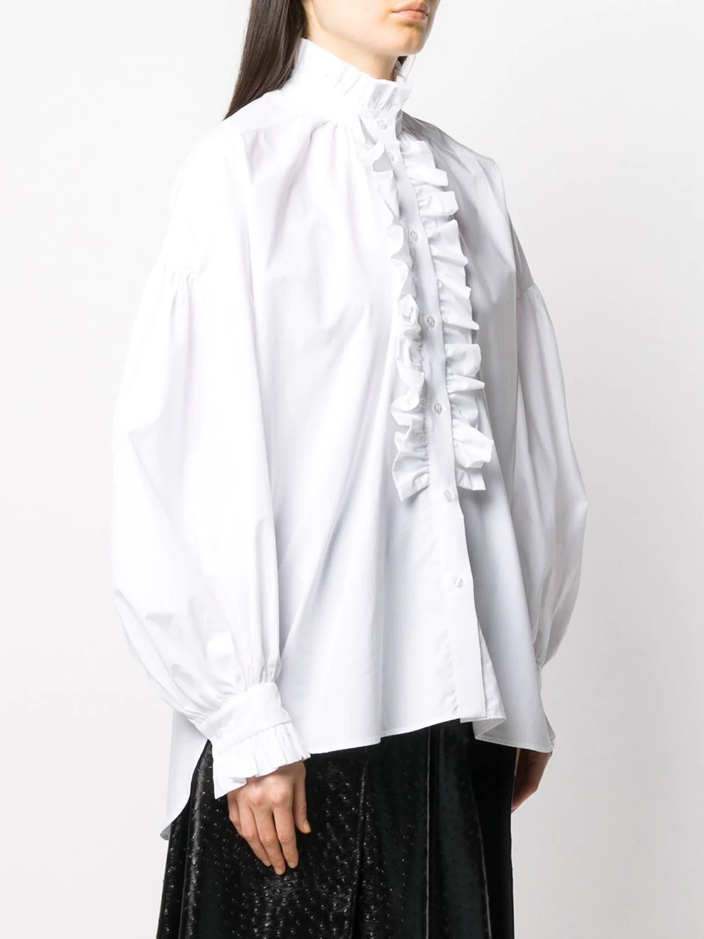 ruffle placket shirt - 3