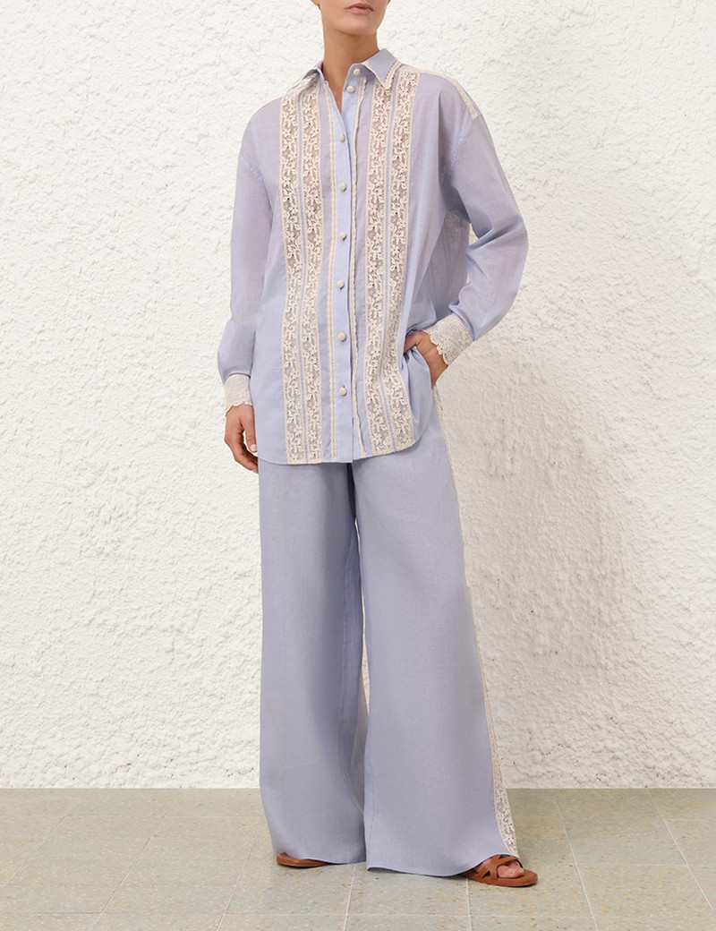 Zimmermann EVERLEY LACE TRIM PANT outlook