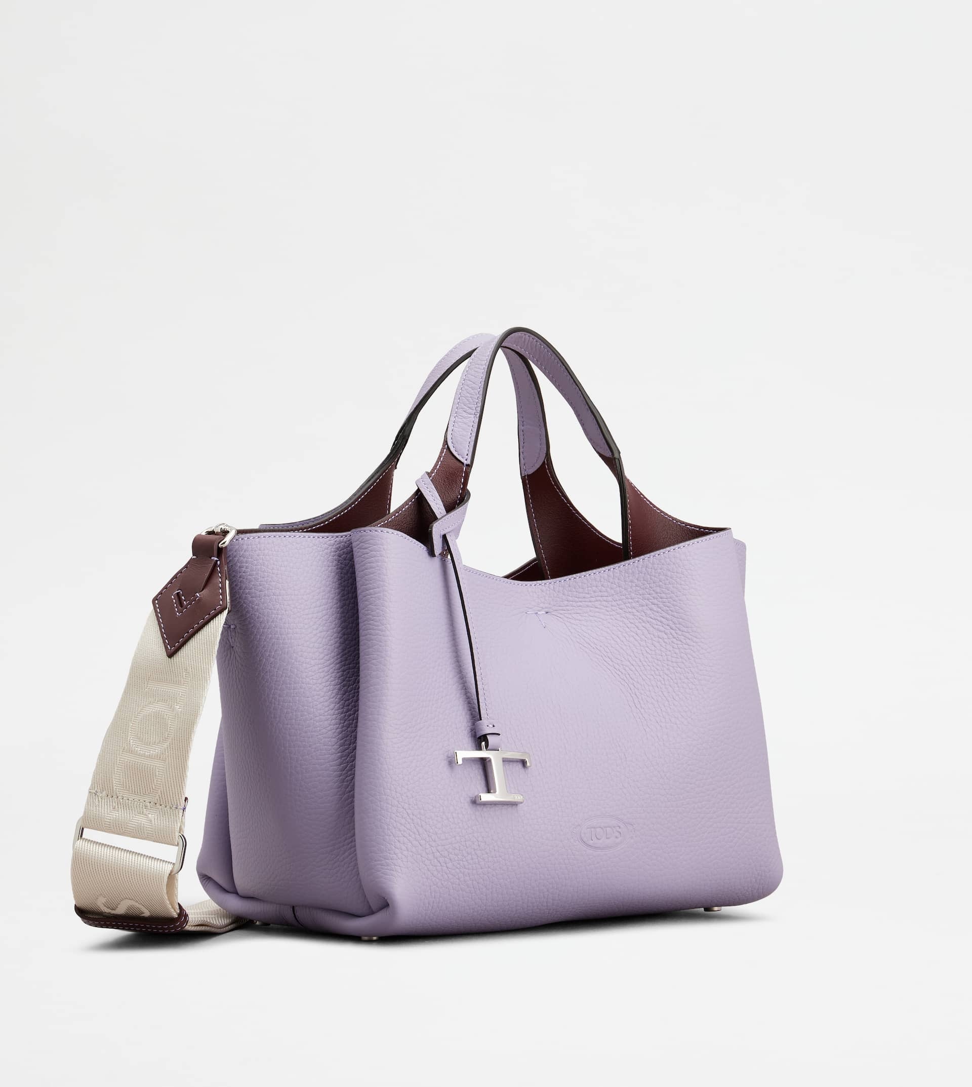 BAG IN LEATHER MICRO - VIOLET - 2