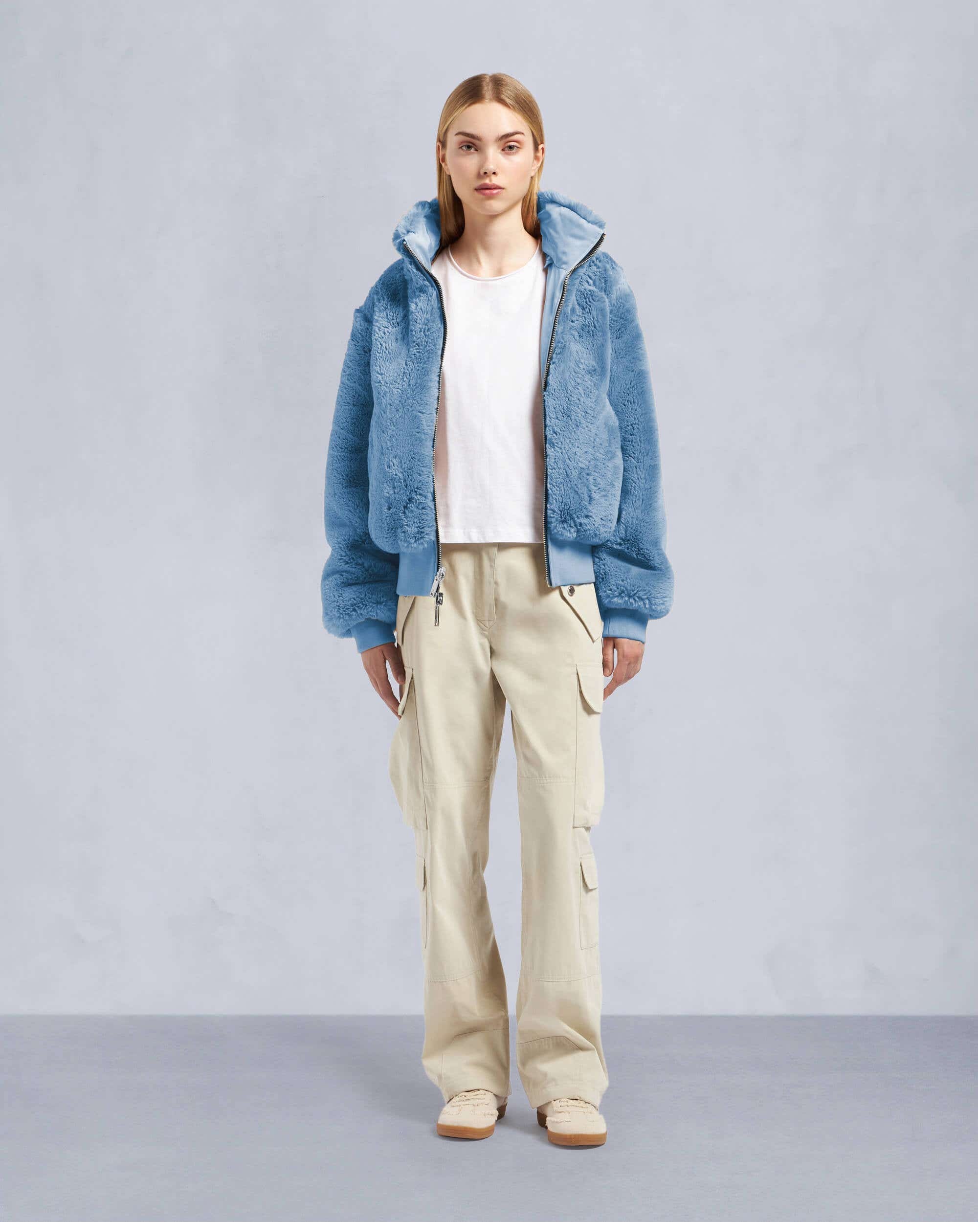 DEBBIE BUNNY SATIN BOMBER JACKET - 7