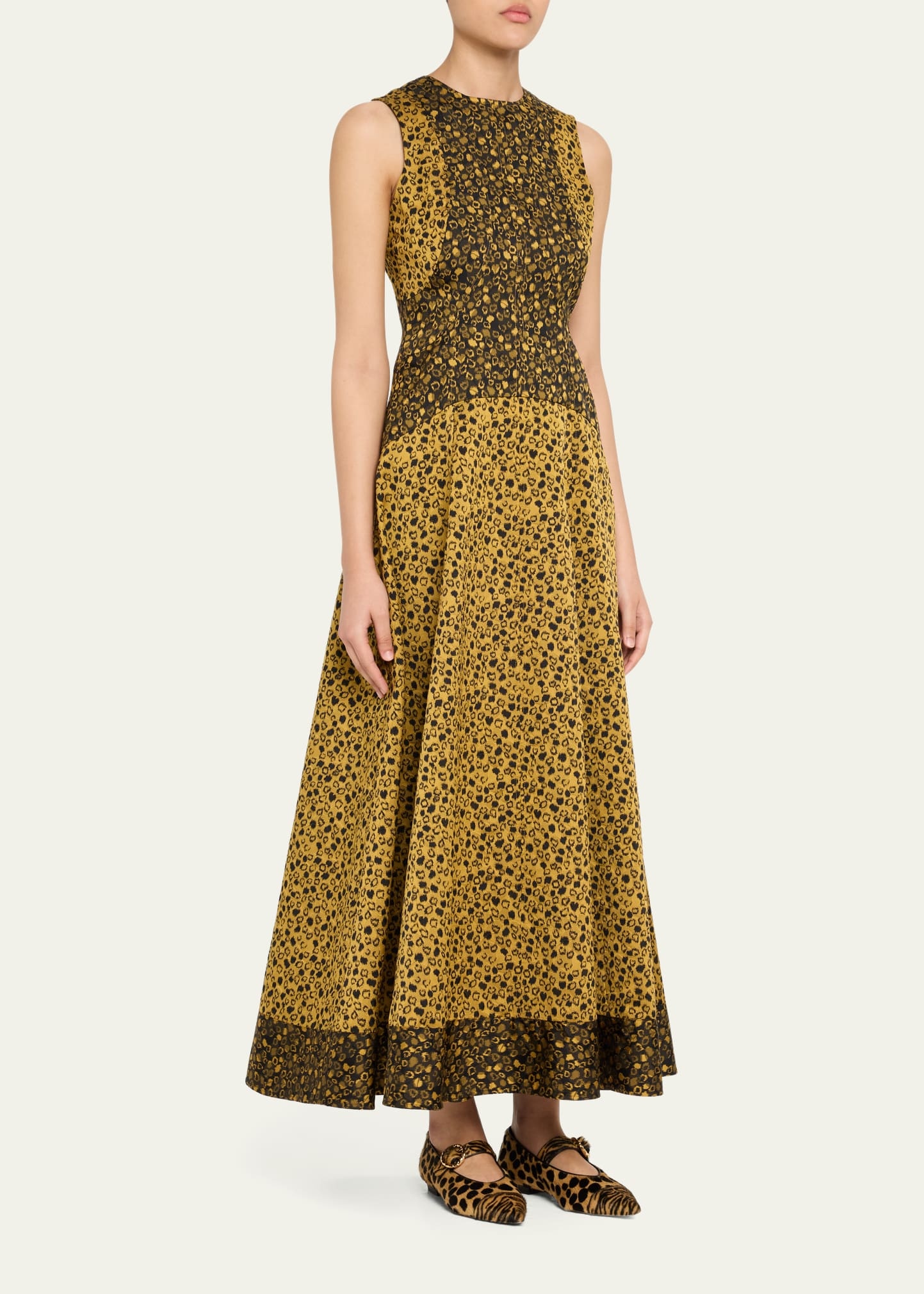 Isadora Printed Drop-Waist Dress - 4