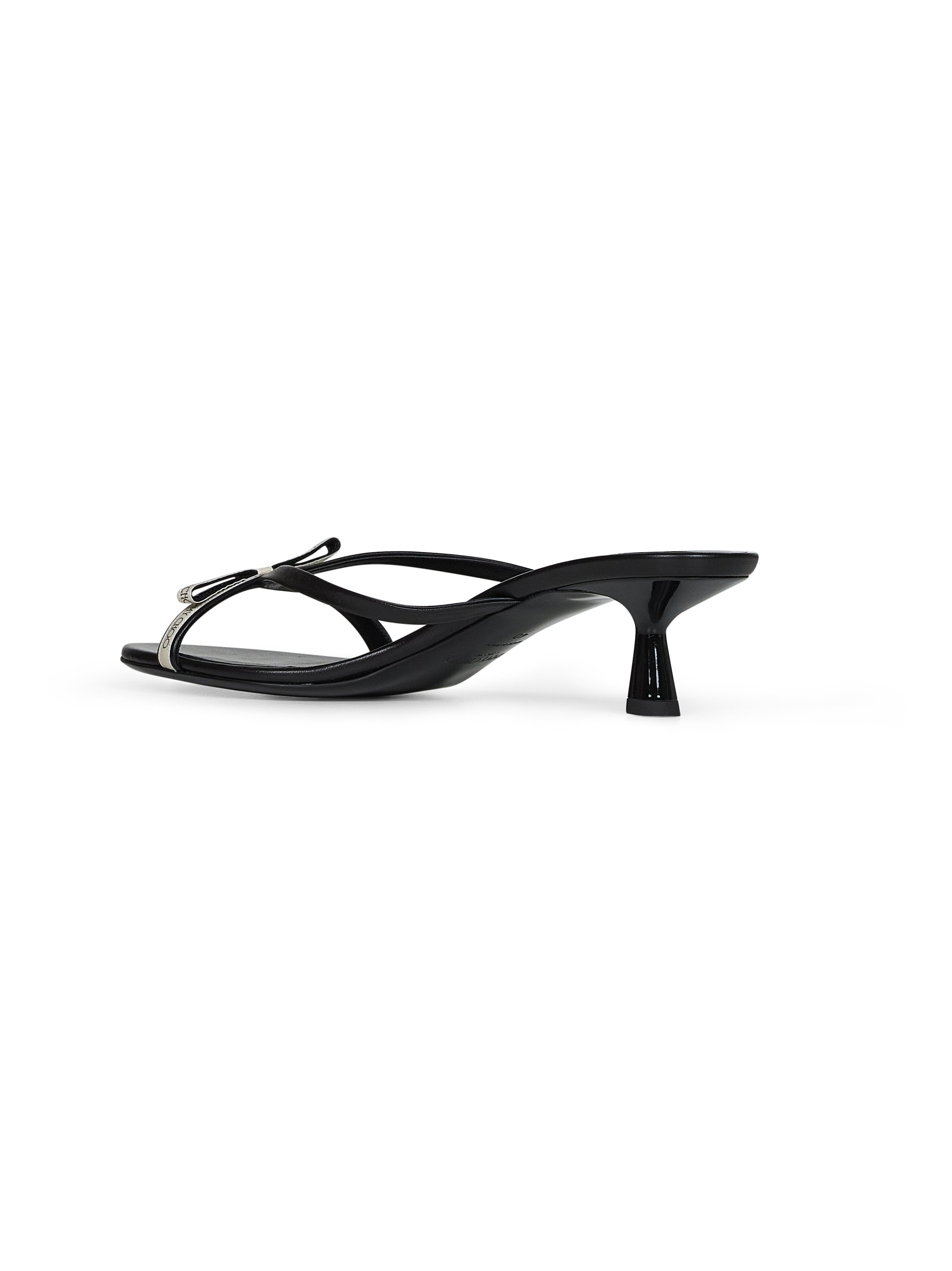 Black leather Ciela 45 mules - 3