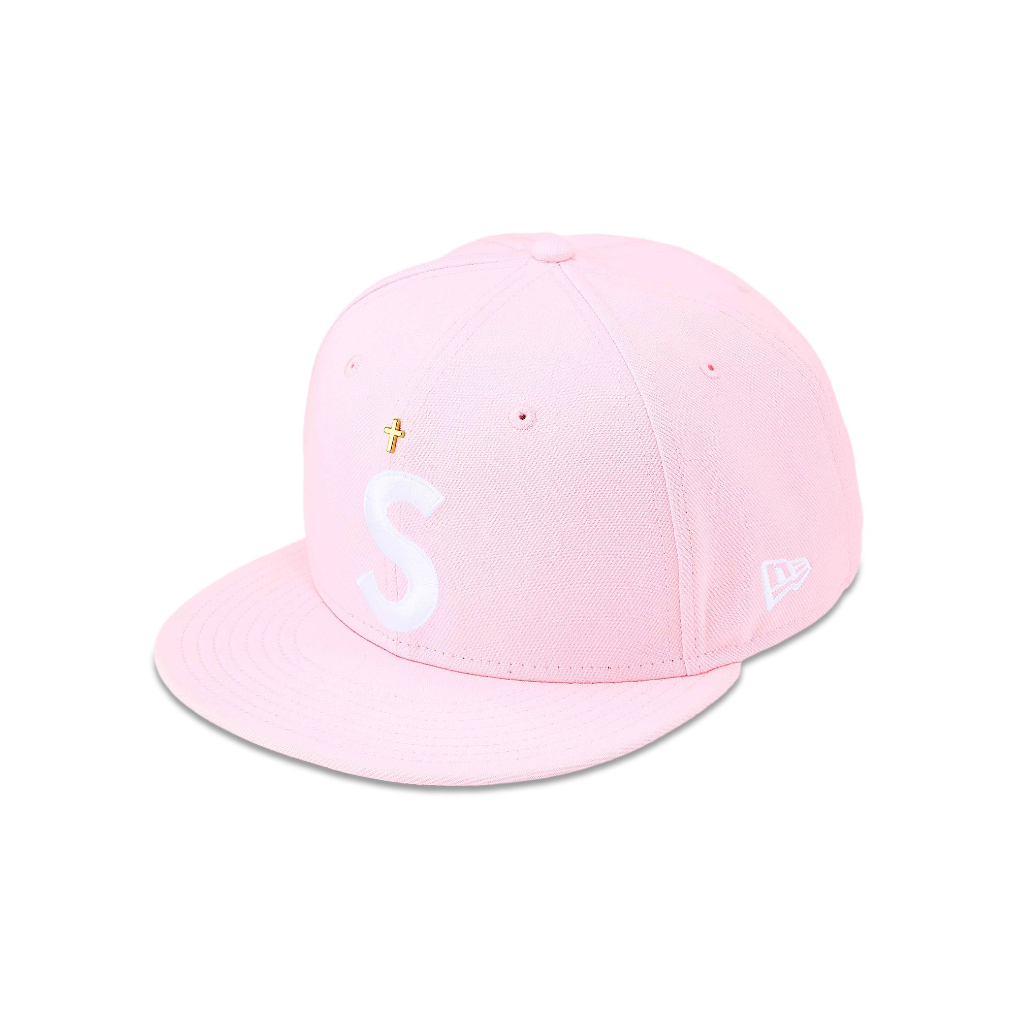 Supreme Gold Cross S Logo New Era 'Pink' - 1