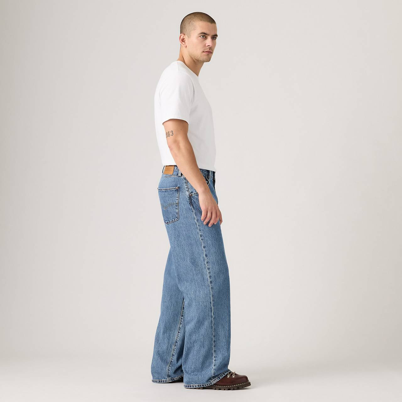 TWISTED BAGGY WIDE LEG MEN'S JEANS - 6