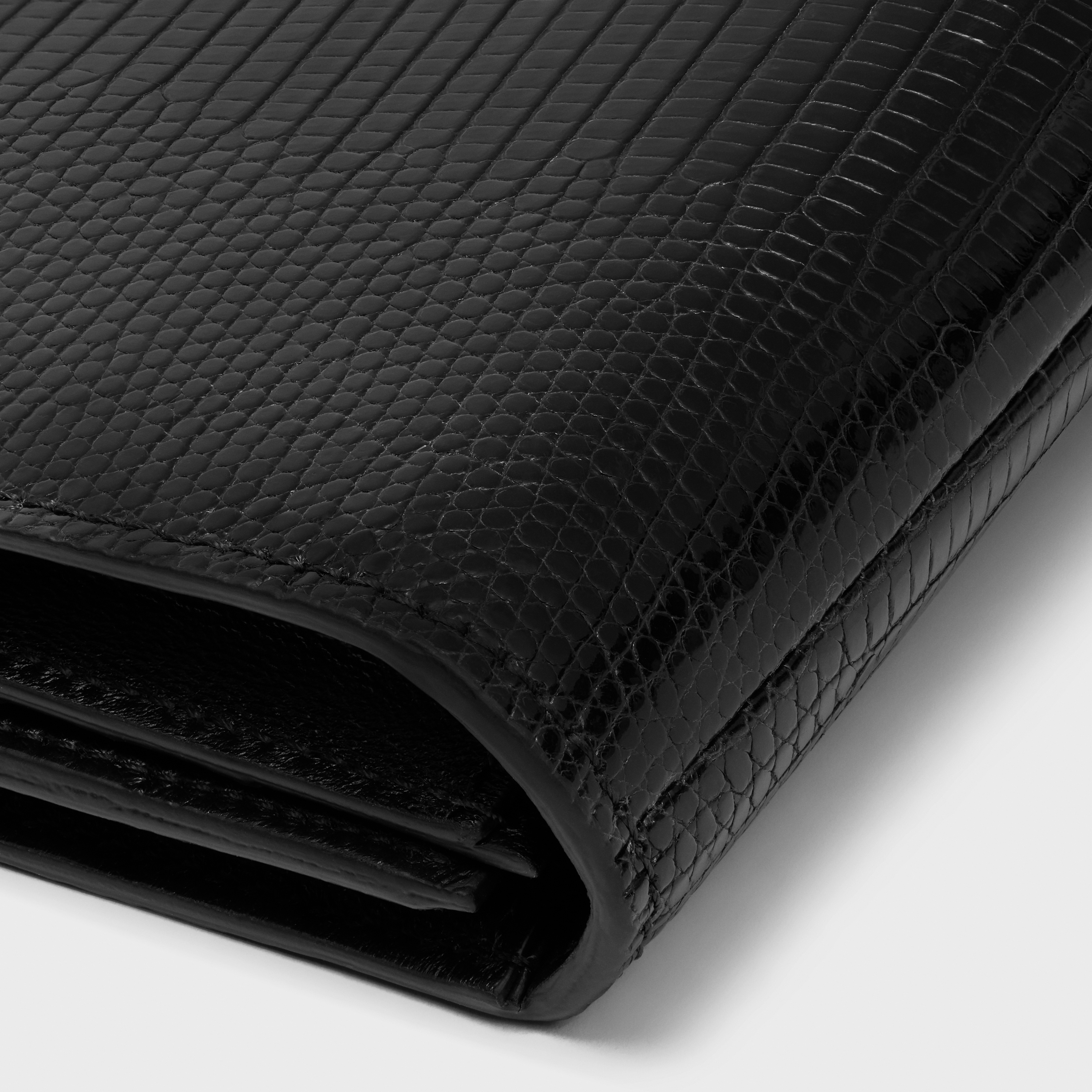 Large strap wallet in Lizard - 5