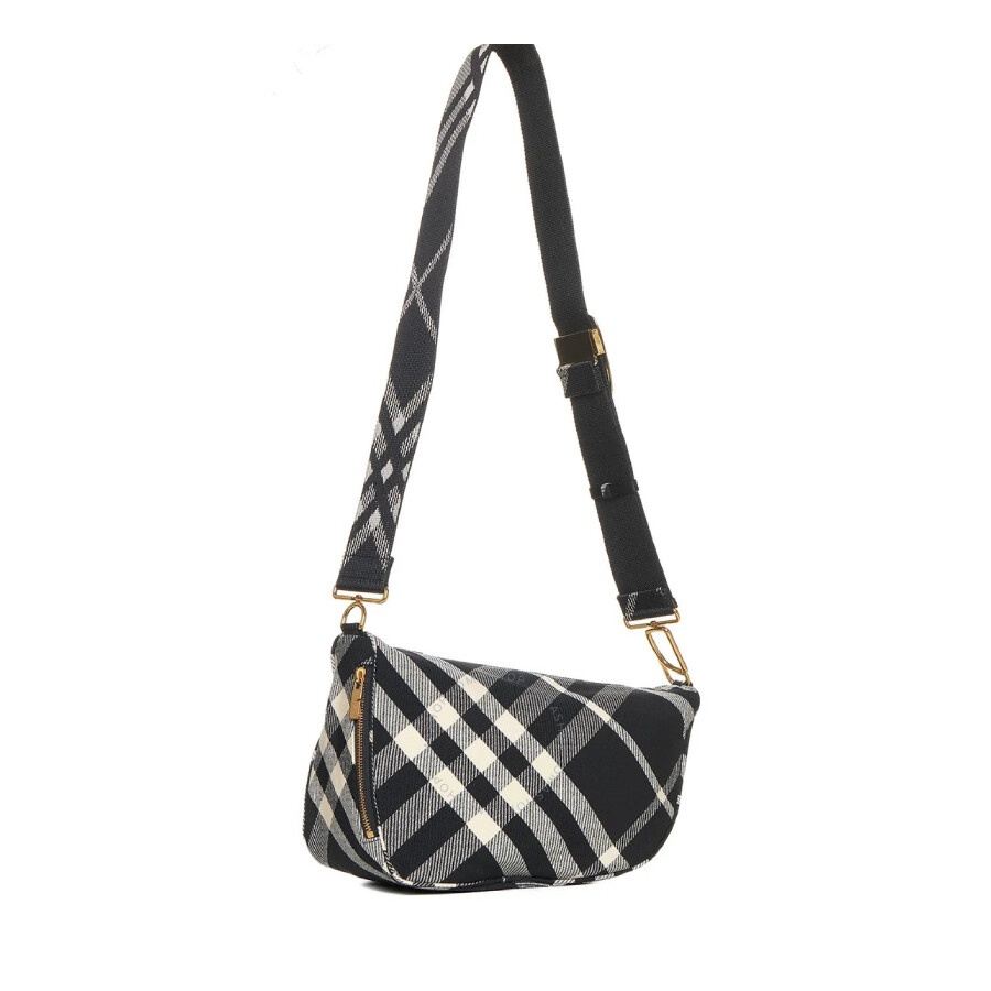 Burberry Medium Shield Check Printed Shoulder Bag - 3