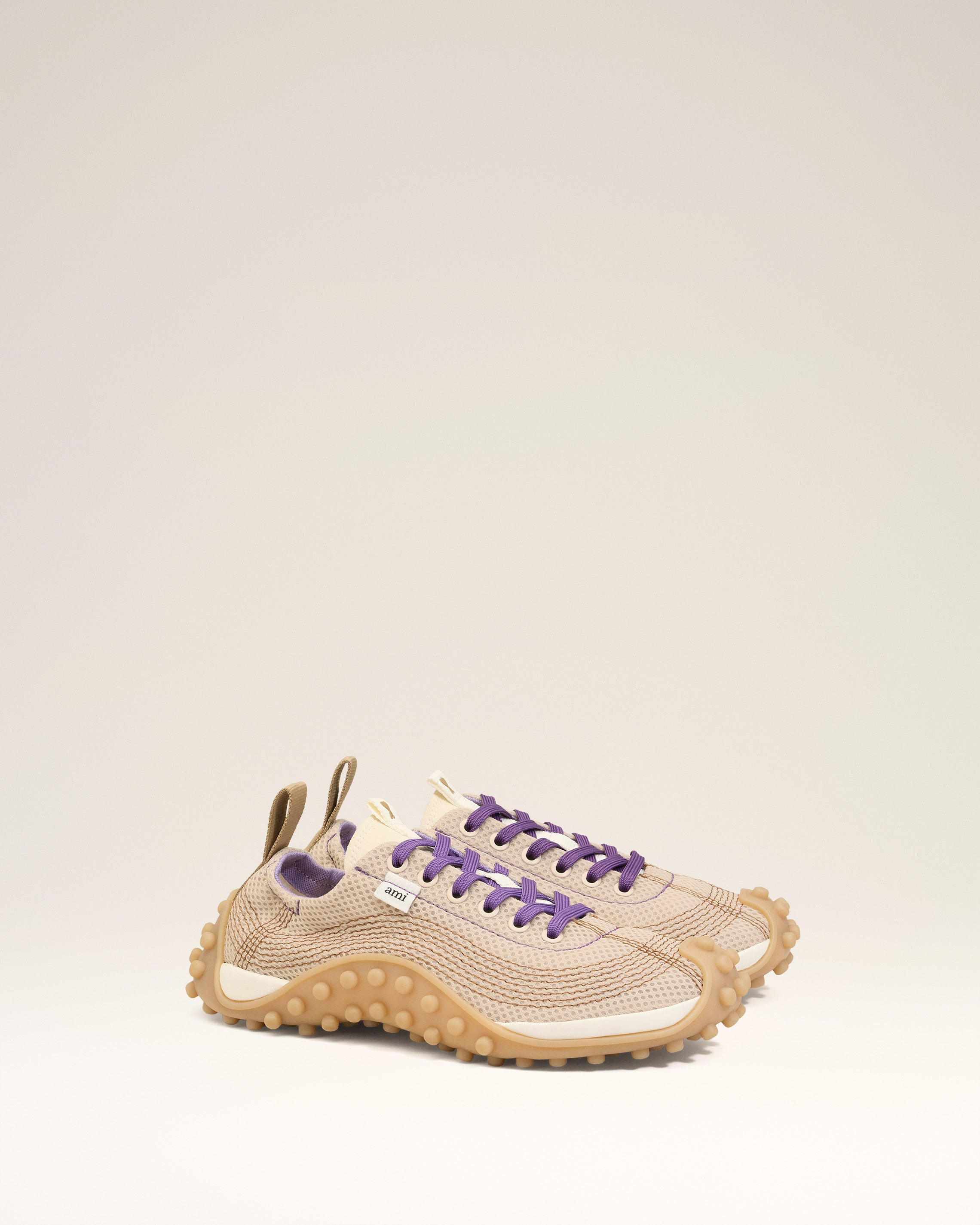 WHITE MESH LOW TOP MIRAGE SNEAKERS - 6