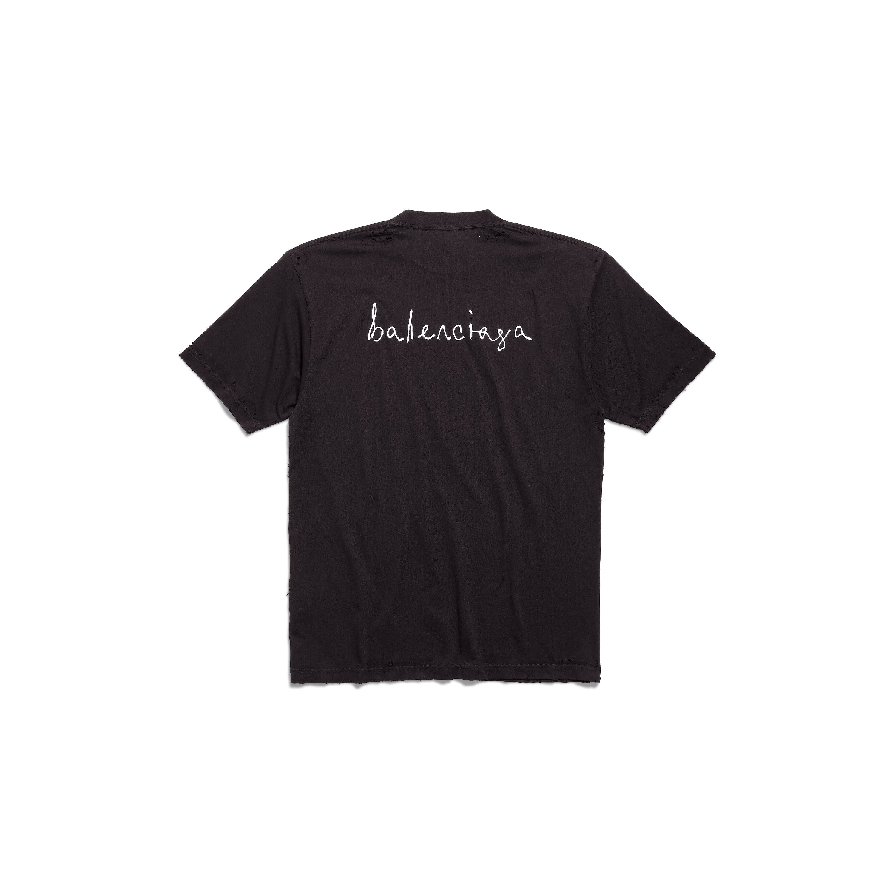 BALENCIAGA (WMNS) Balenciaga Lovey T-shirt Large Fit 'Black