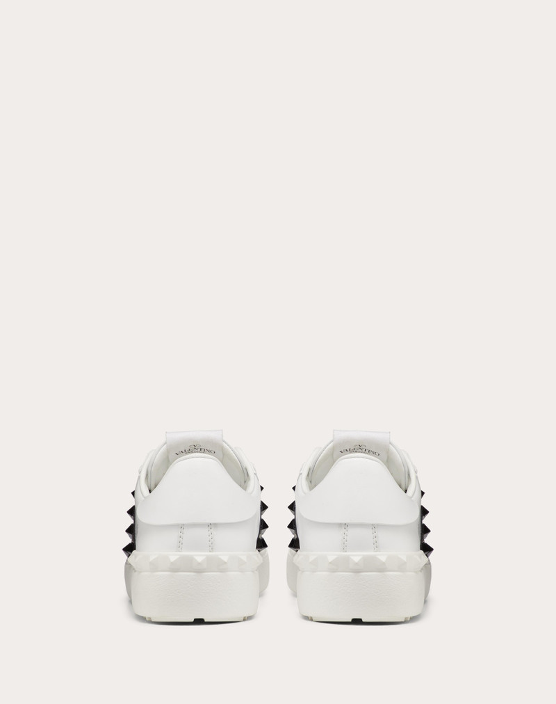 ROCKSTUD UNTITLED SNEAKER IN CALFSKIN LEATHER WITH TONAL STUDS 3