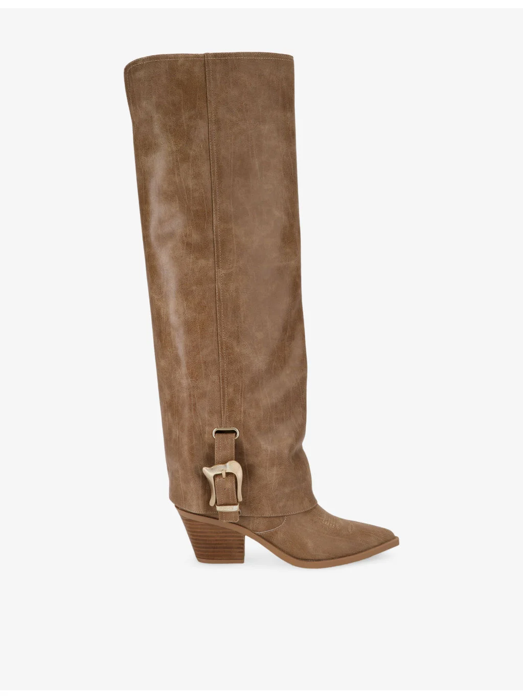 Sorcere Faux-Leather High Boots - 1