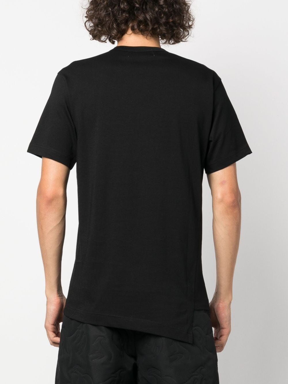 x Lacoste asymmetric-hem T-shirt - 4