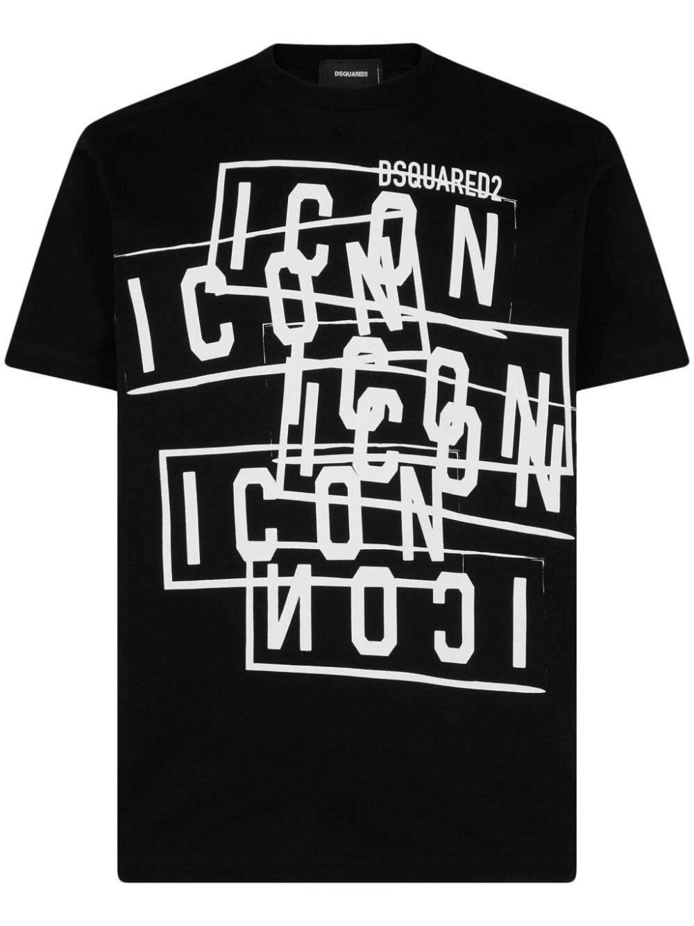 Dsquared2【ICON】Logo Print-T M DSQUARED2 Icon logo-print T-shirt | Black | FARFETCH