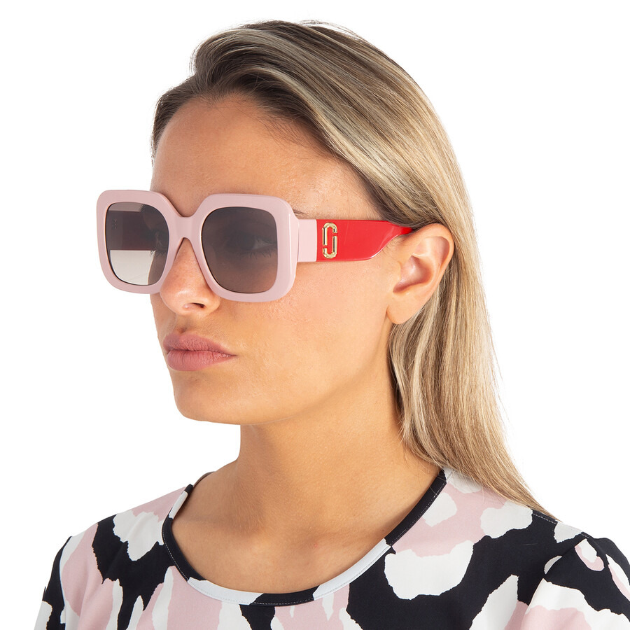 Marc Jacobs Brown Square Ladies Sunglasses MARC 647/S 0C48/HA 53 - 2