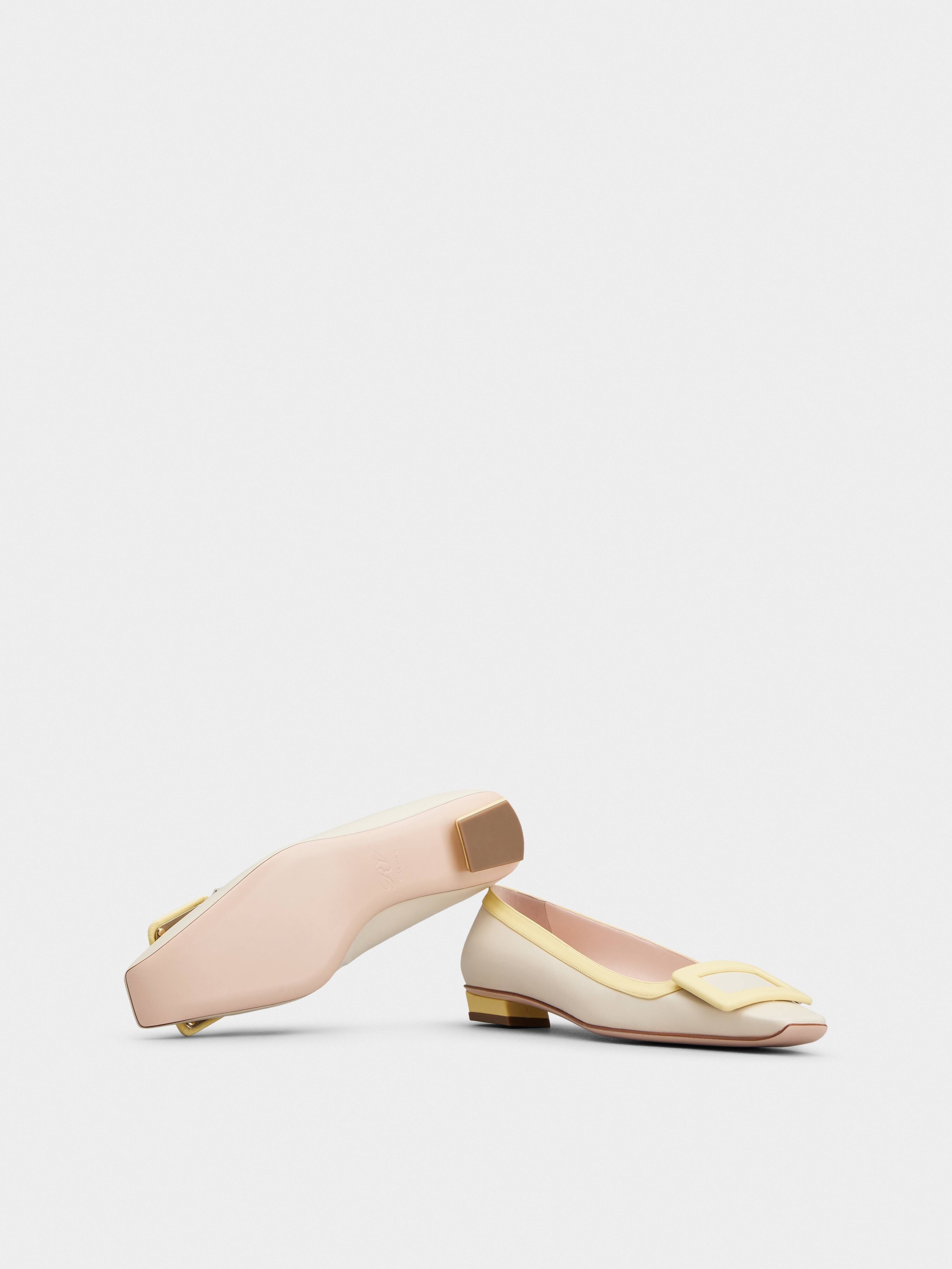 Belle Vivier Covered Buckle Ballerinas in Nappa Leather - 6