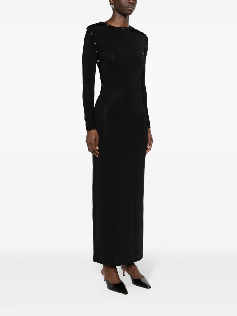 detachable-sleeves maxi dress - 3