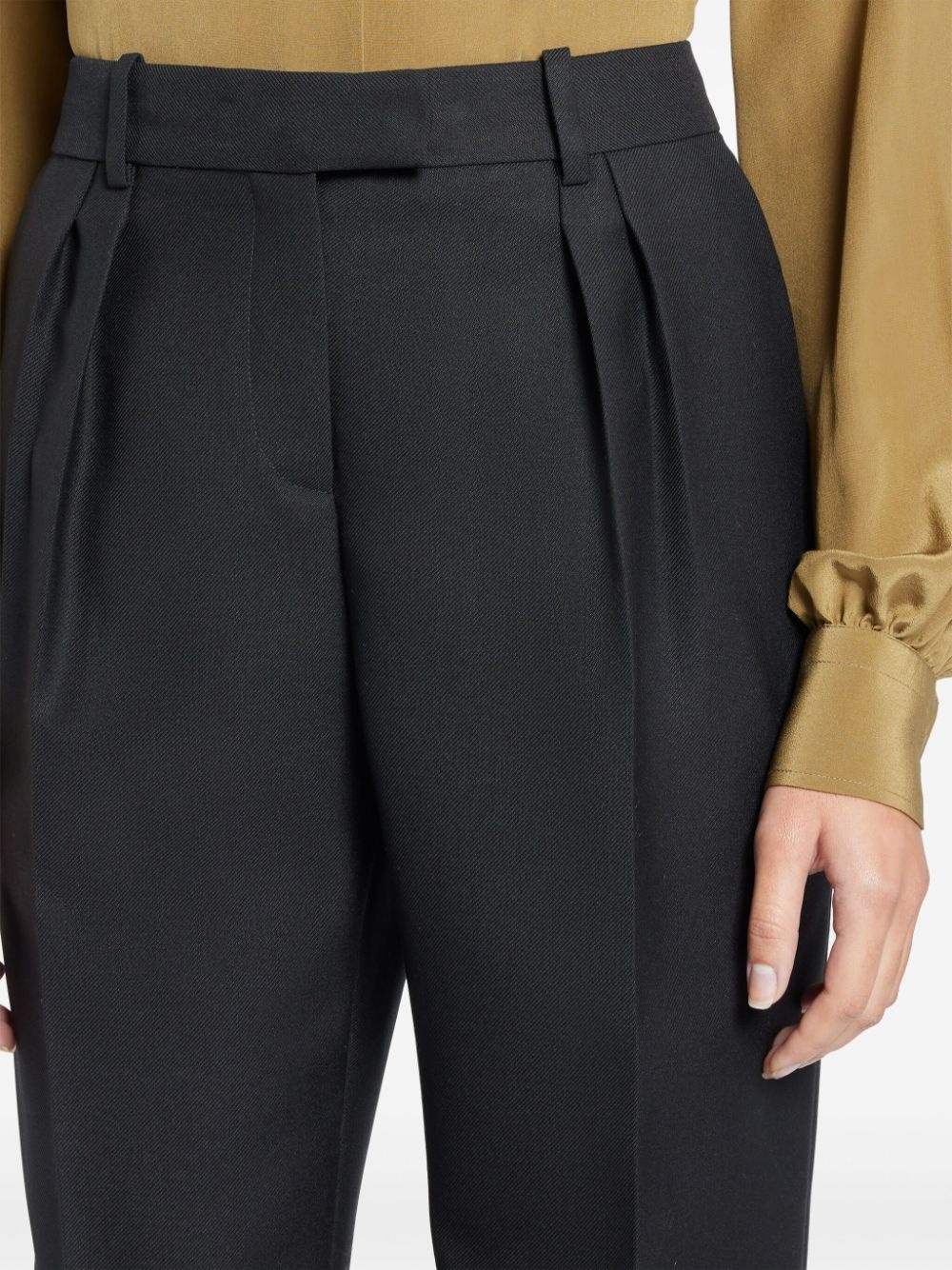 pleat-detail tailored trousers - 5