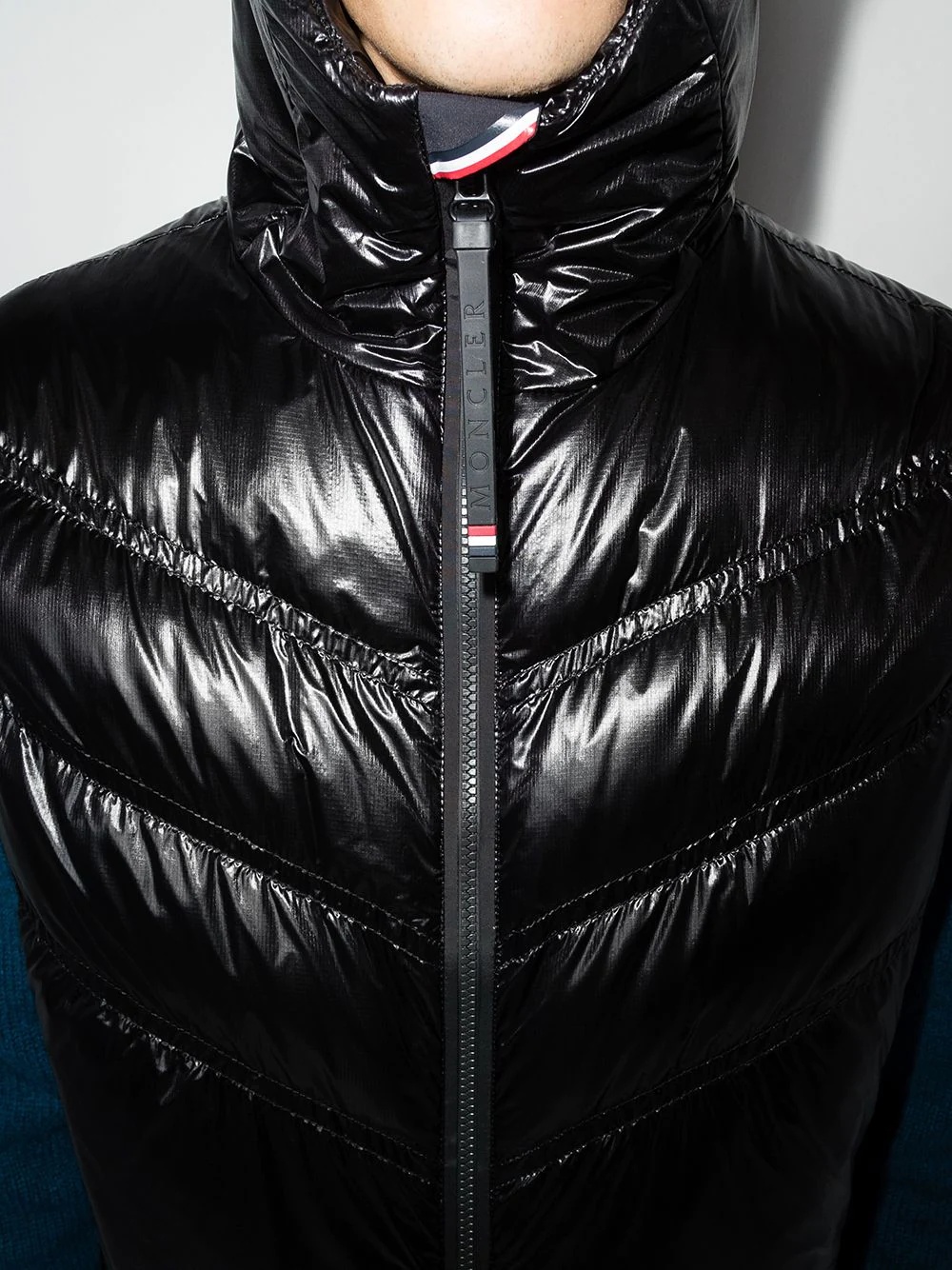 chevron-quilted padded gilet - 4