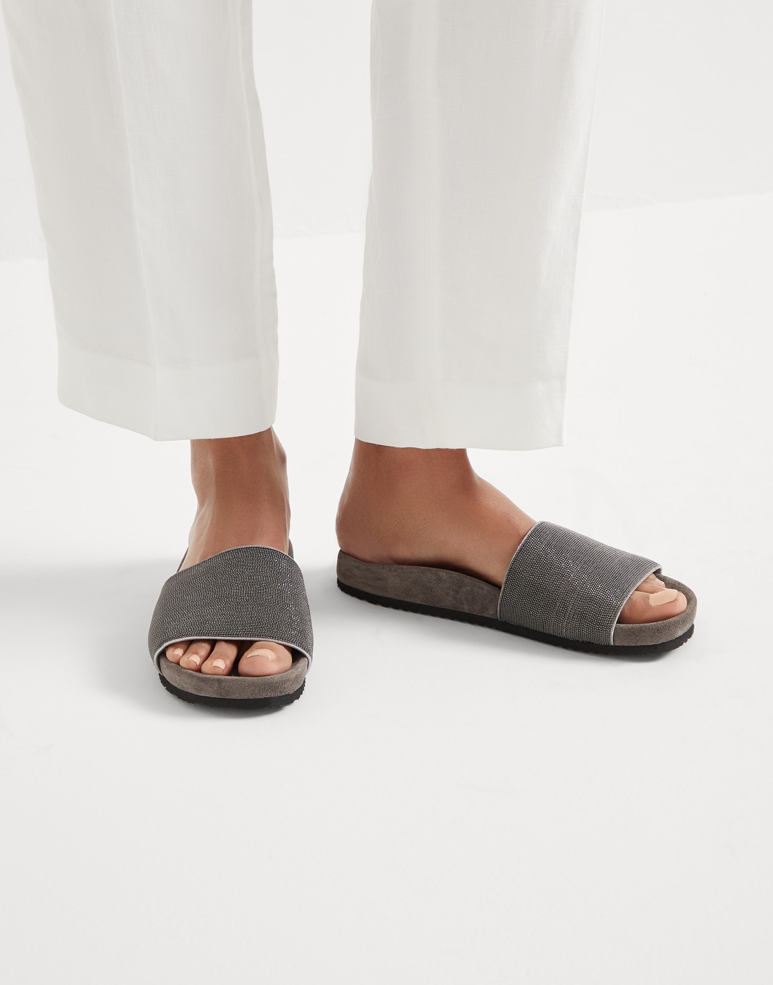 Precious slides in suede - 4