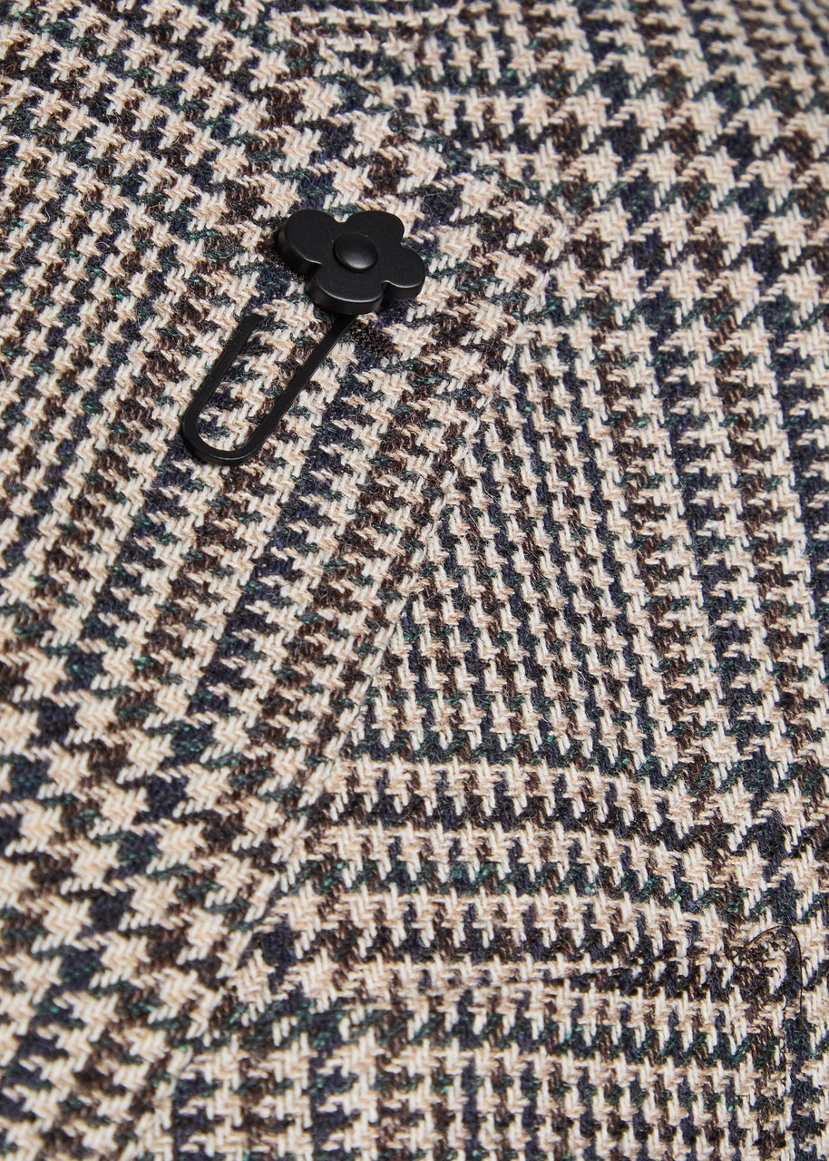 Lardini Houndstooth Wool and Silk-blend Blazer - 5