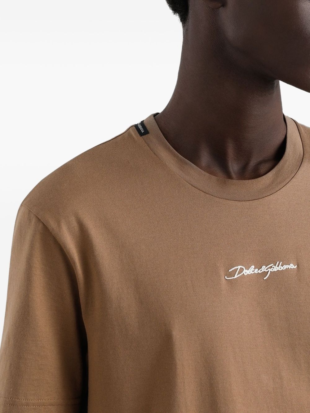 logo-print cotton t-shirt - 4