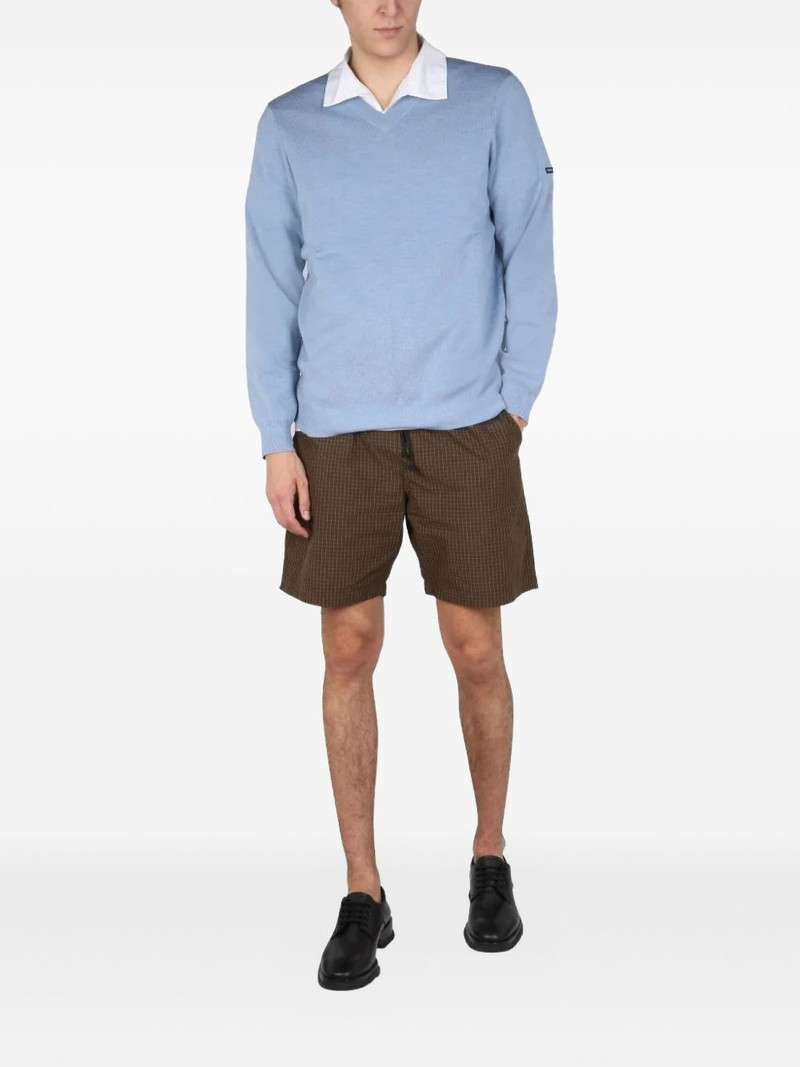 Universal Works drawstring checked shorts outlook