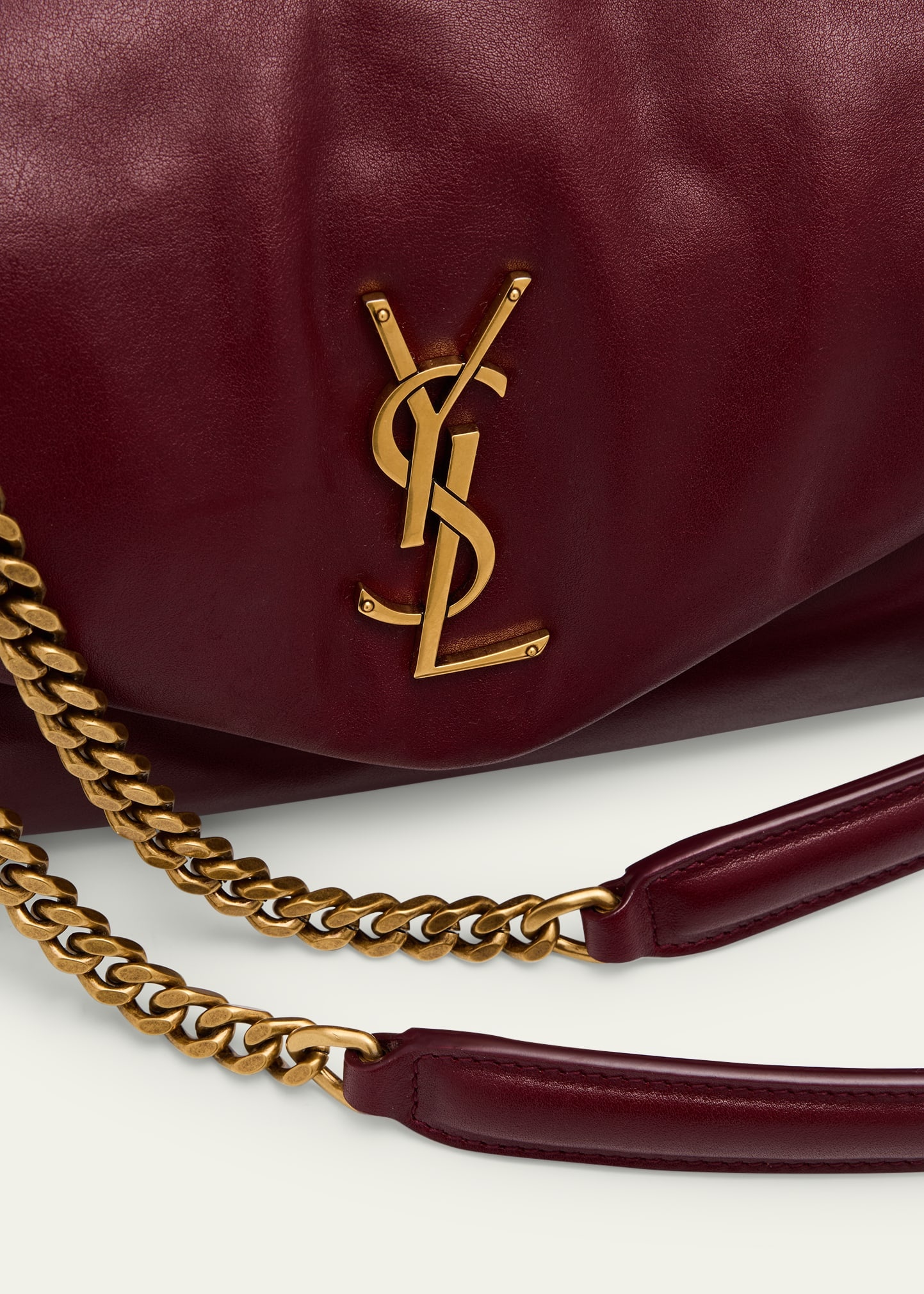 Calypso Small YSL Shoulder Bag in Smooth Padded Leather - 5