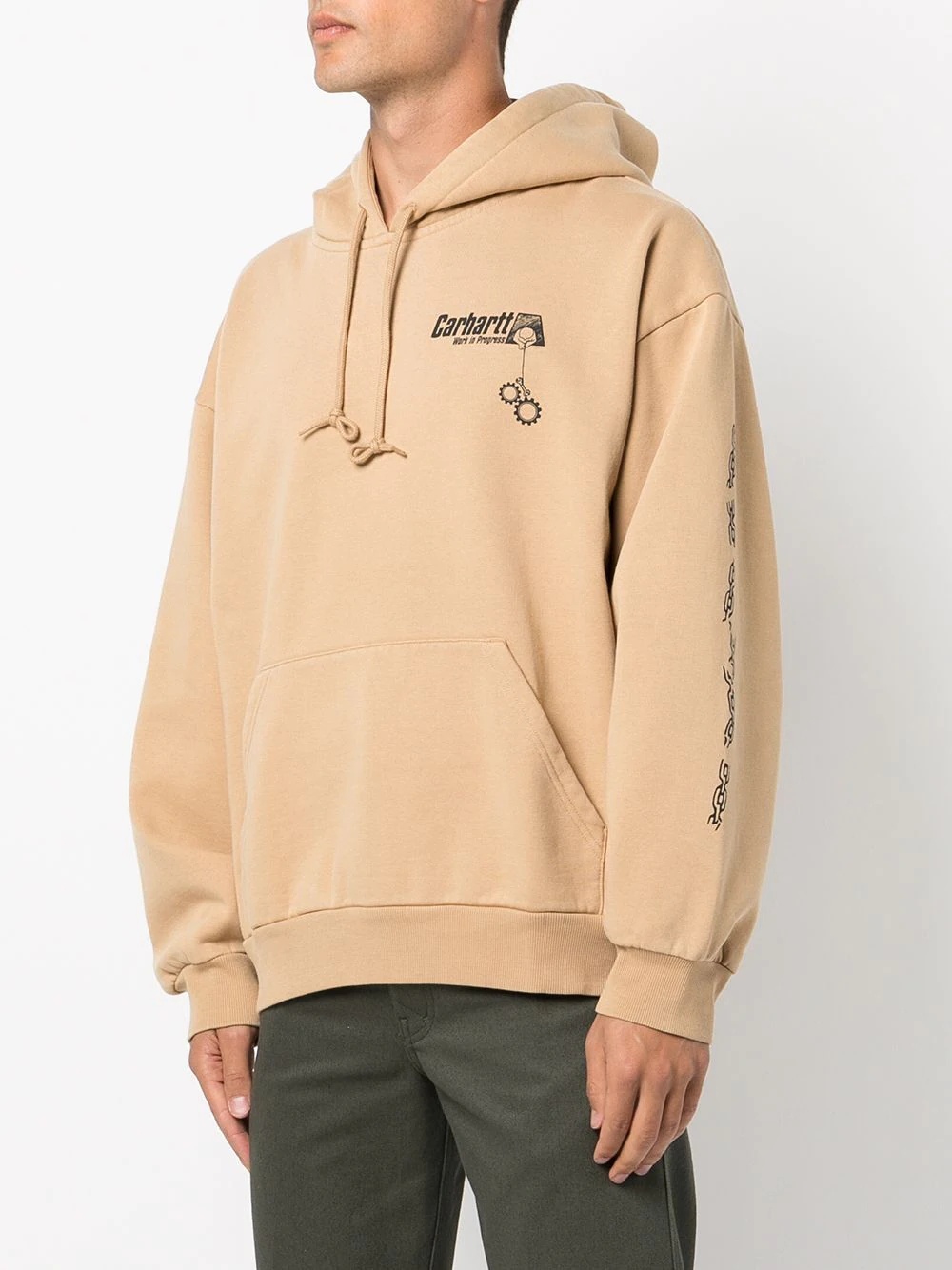 logo-print hoodie - 3