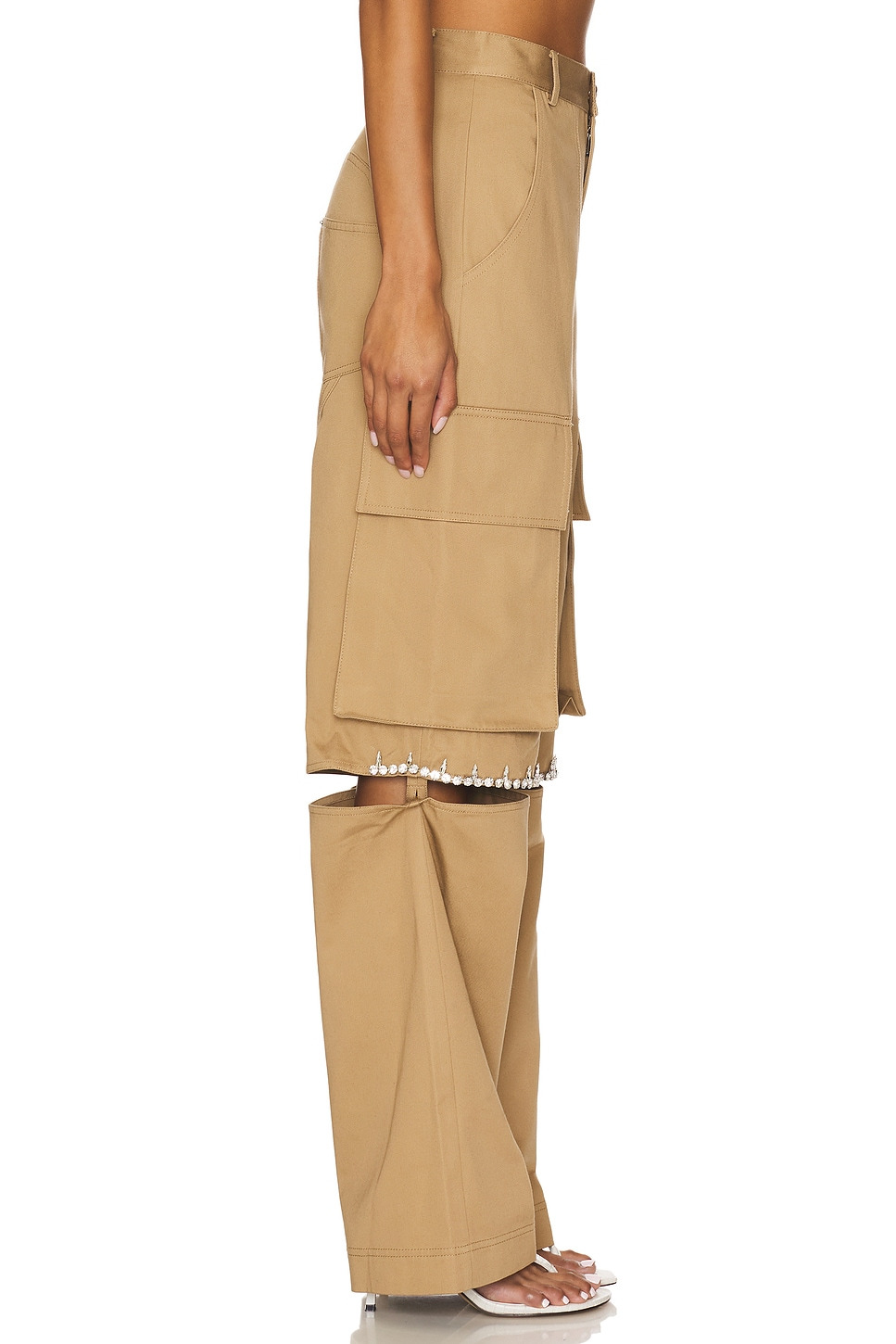 Crystal Slit Cargo Pant - 3