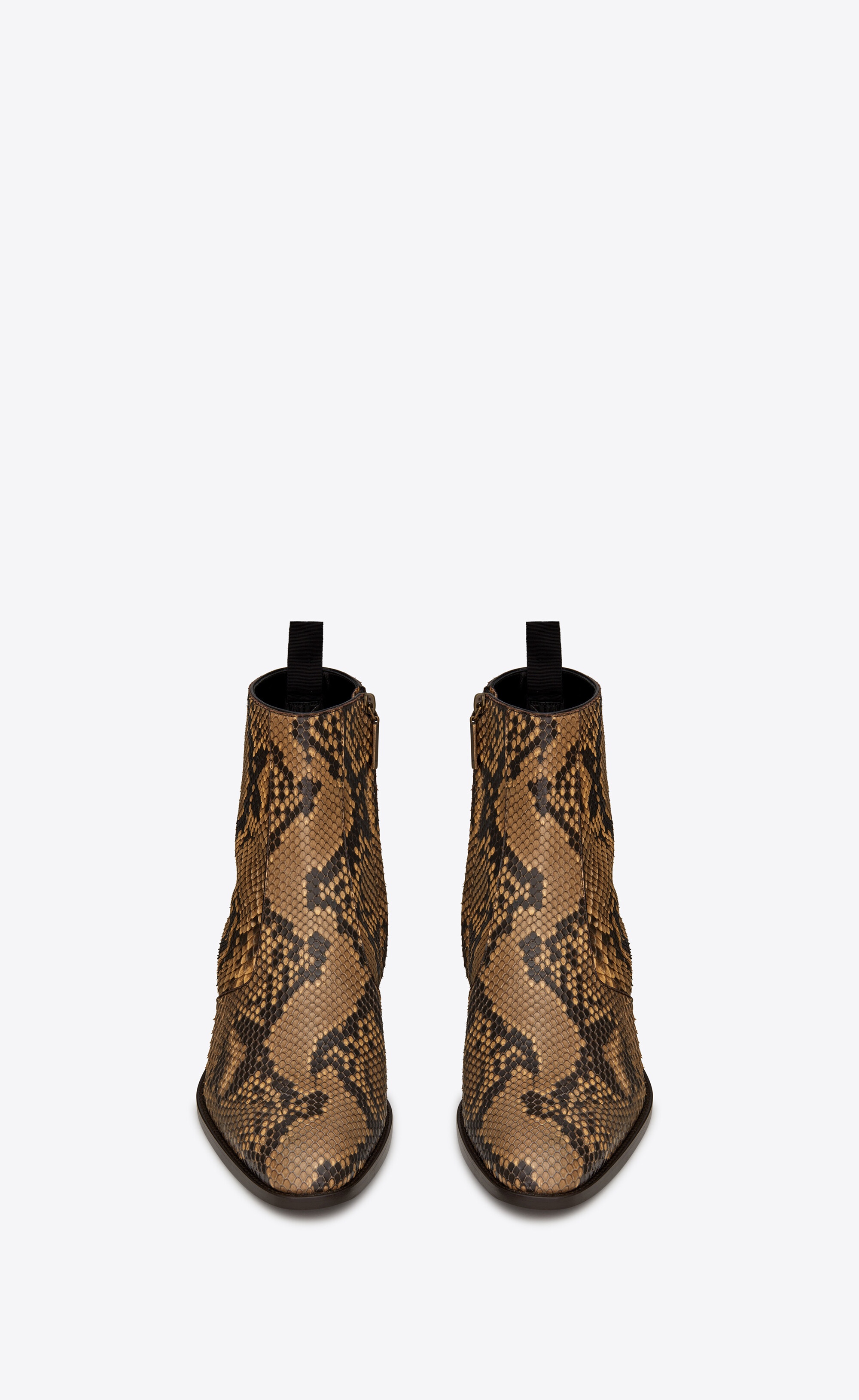 wyatt zipped boots in python - 2