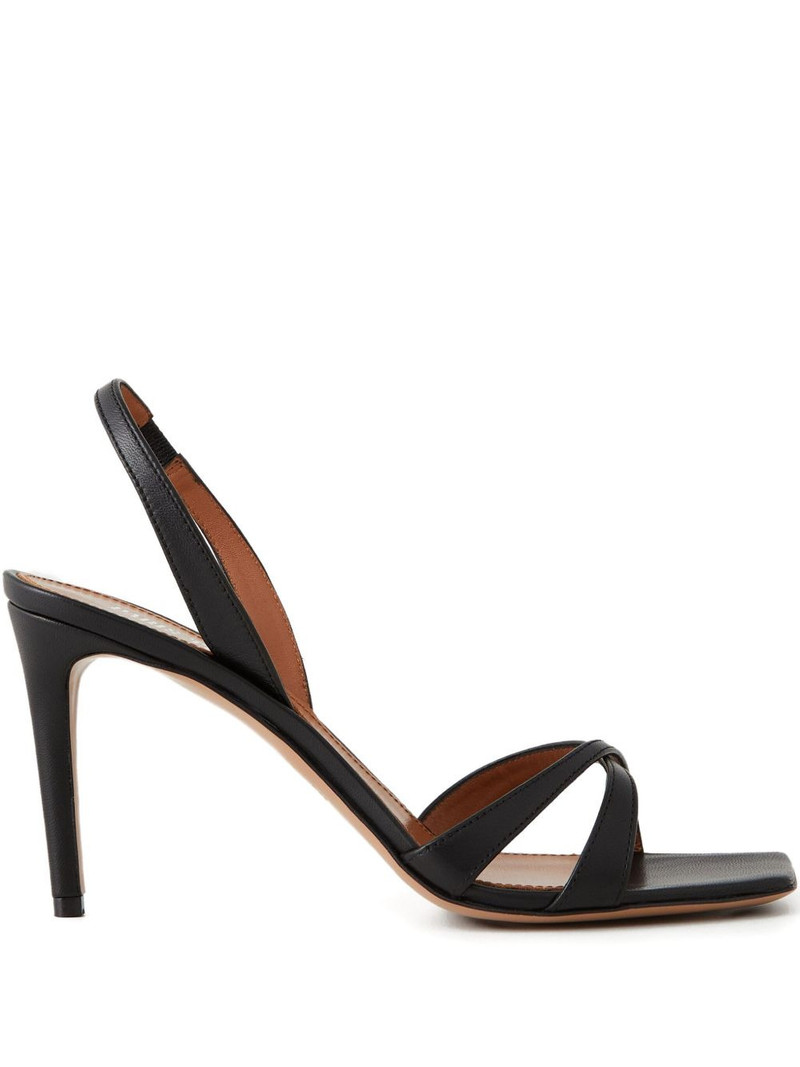 85mm square-toe heeled sandals 1